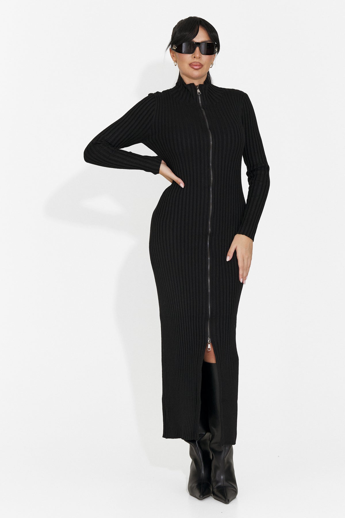 Rochie casual neagra Trineya Bogas