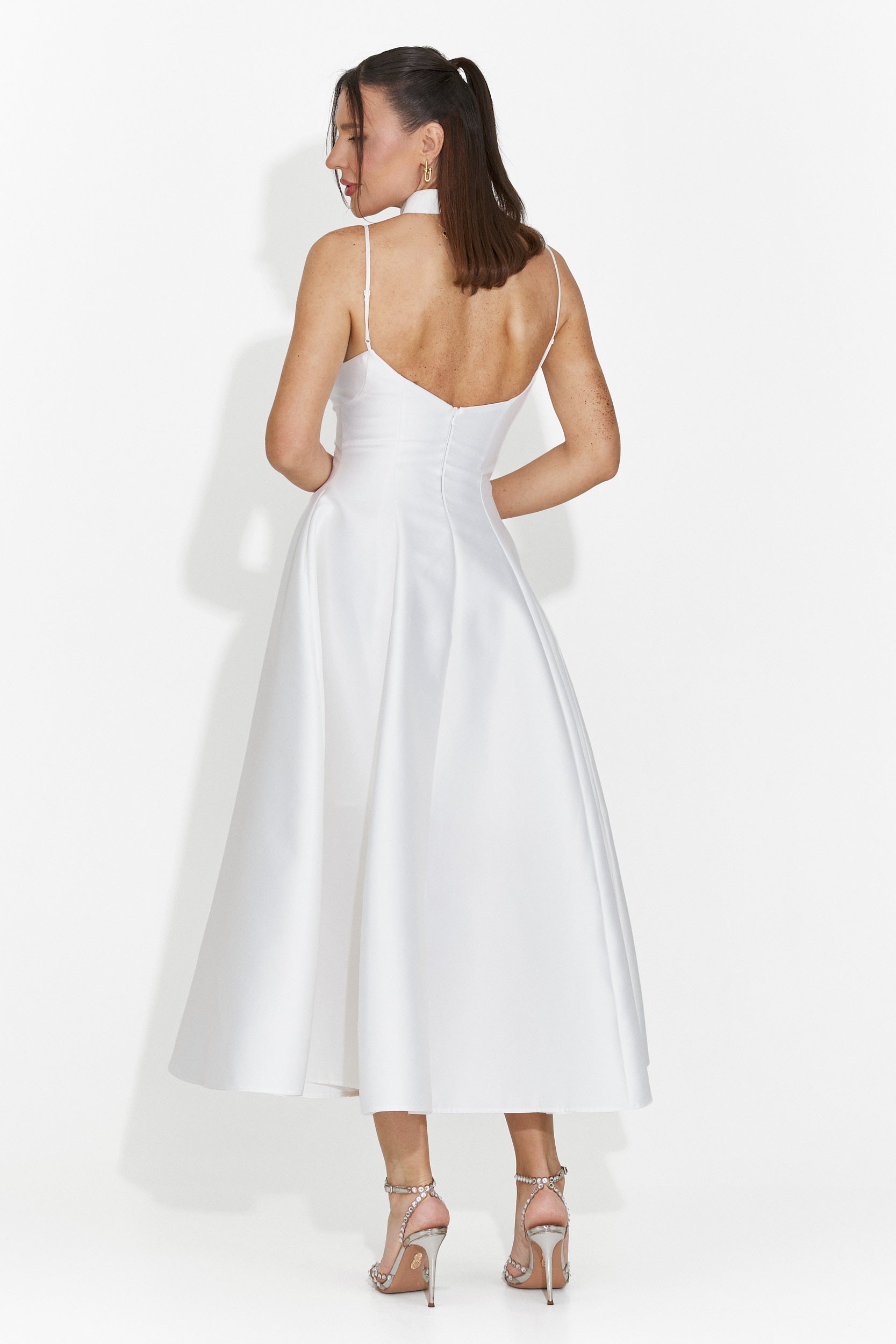 Abito Lungo Bianco da Donna di Coriza Bogas