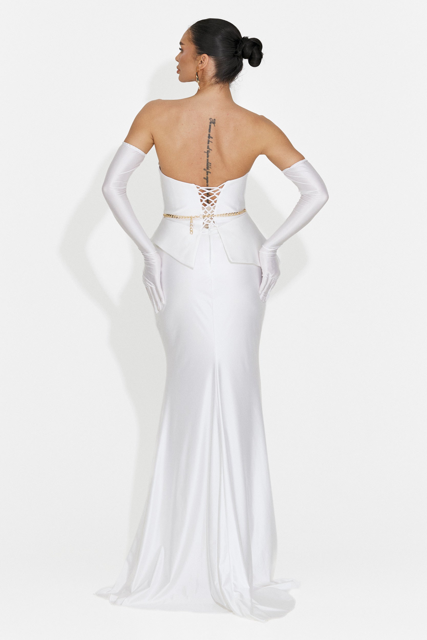 Lungo Vestito Bianco da Donna di Merle Bogas
