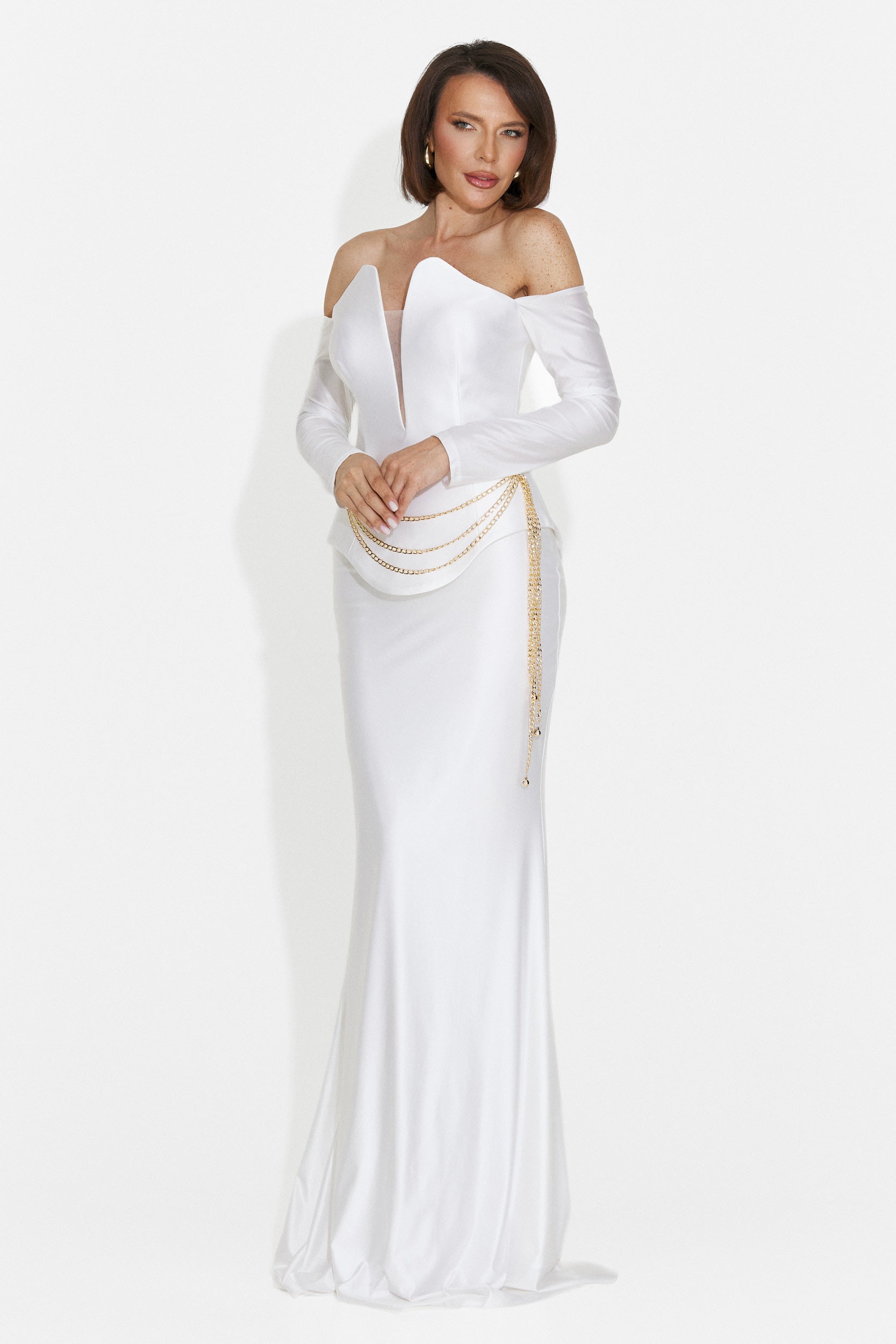 Vestito Lungo Bianco da Donna di Paulina Bogas