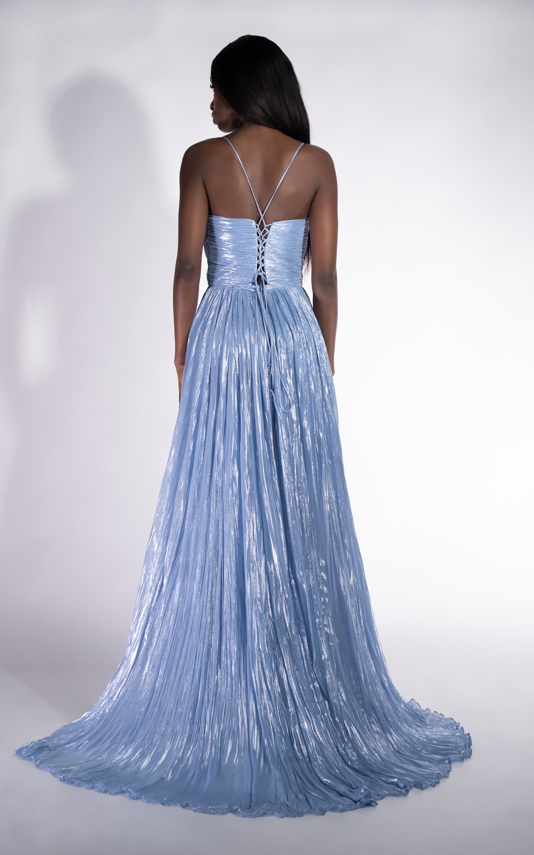 Abito lungo blu da donna Edyna Bogas