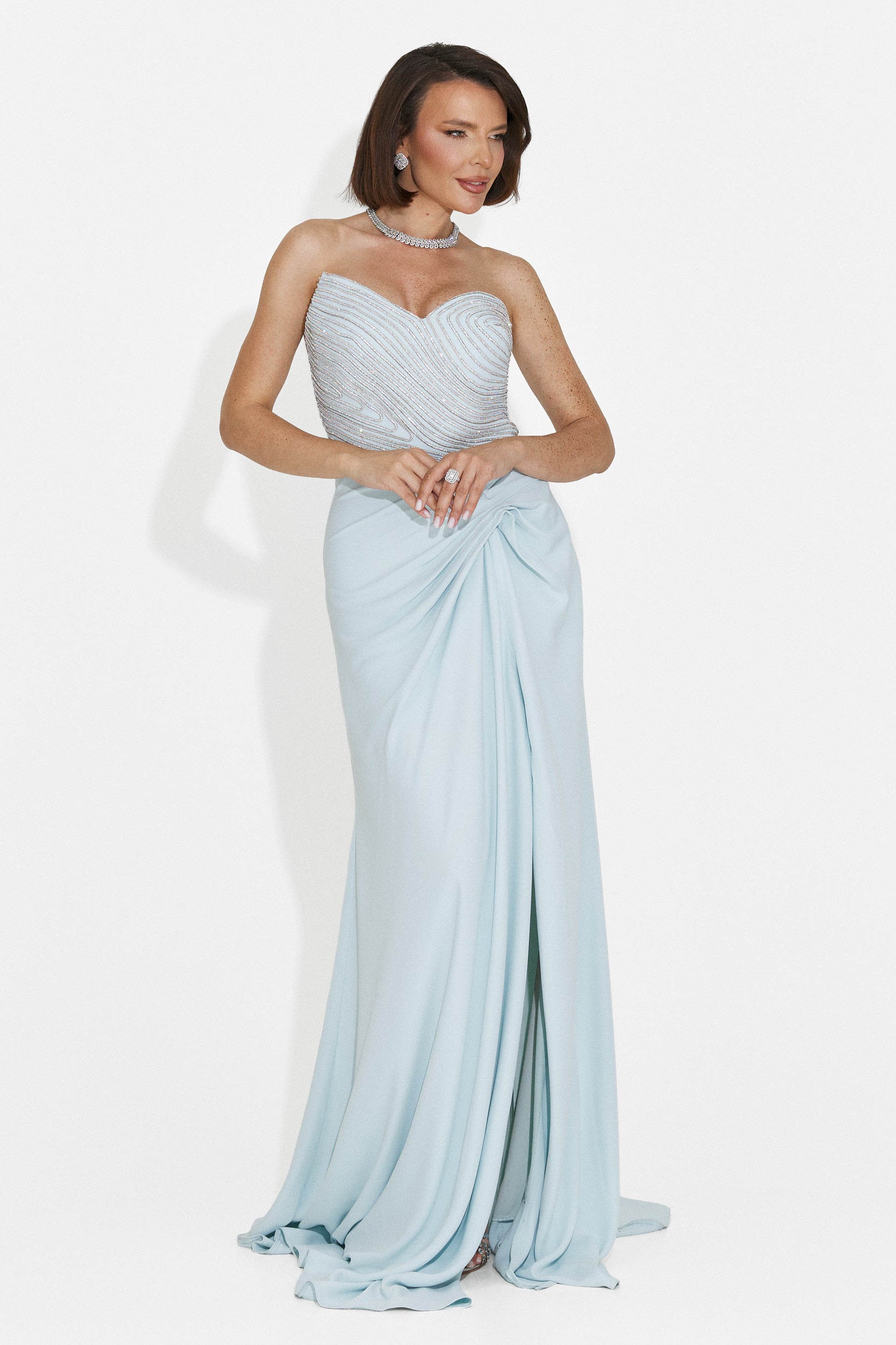 Abito Lungo Blu da Donna di Jonay Bogas
