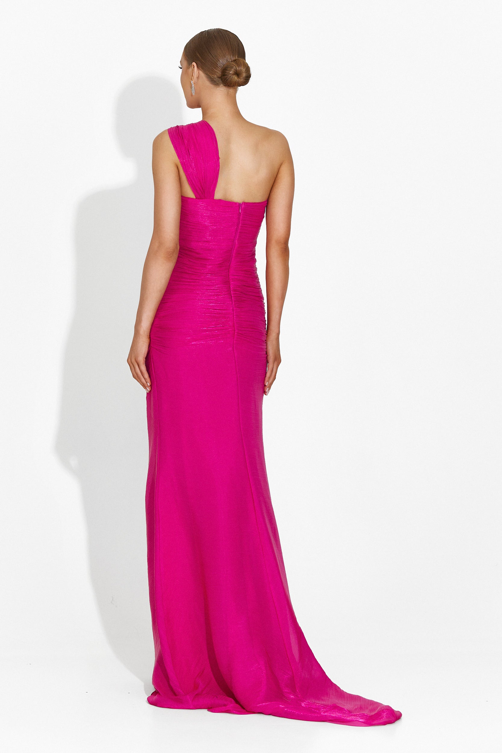 Abito lungo fucsia da donna Brandie Bogas