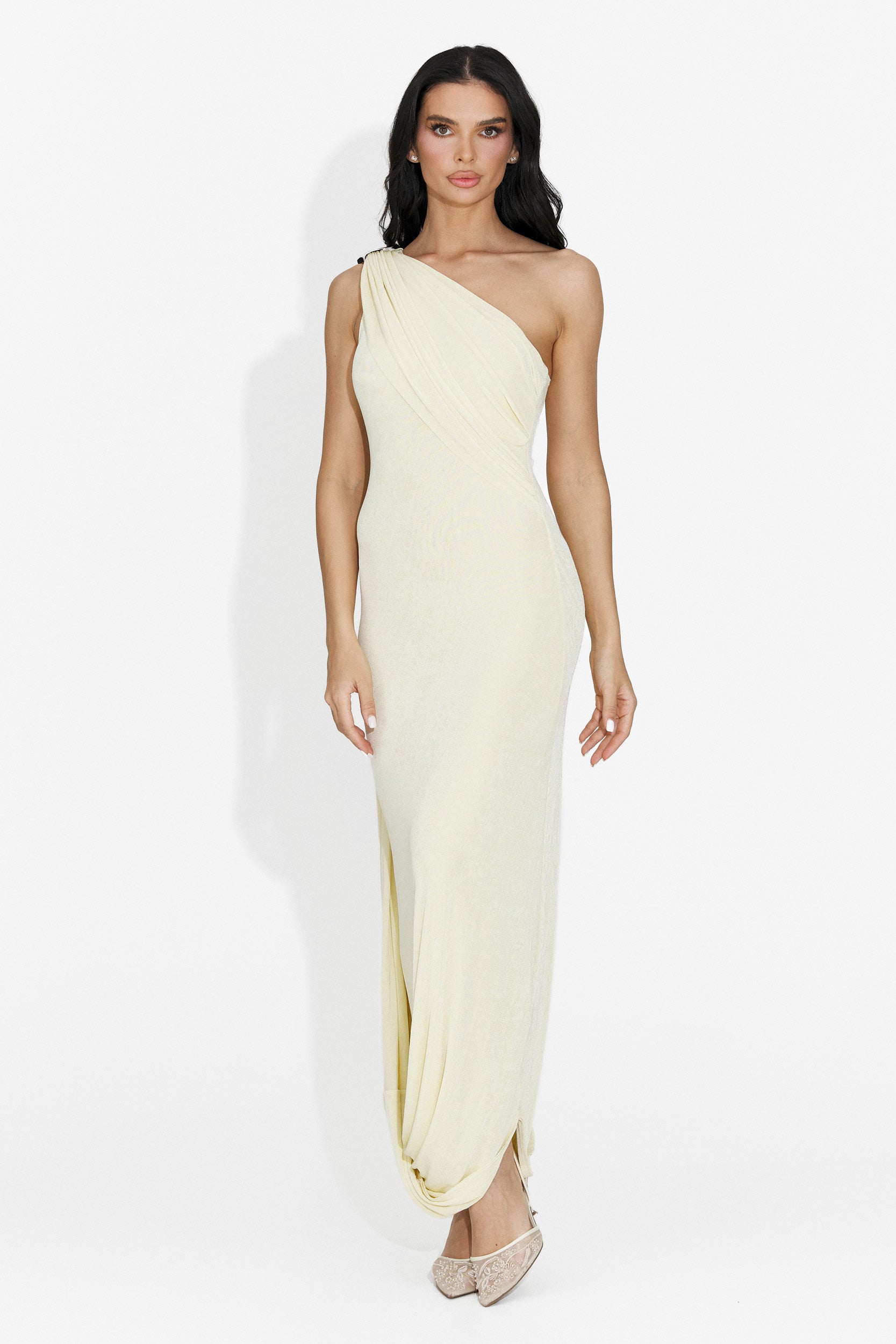 Lungo Vestito Giallo da Donna di Samiray Bogas