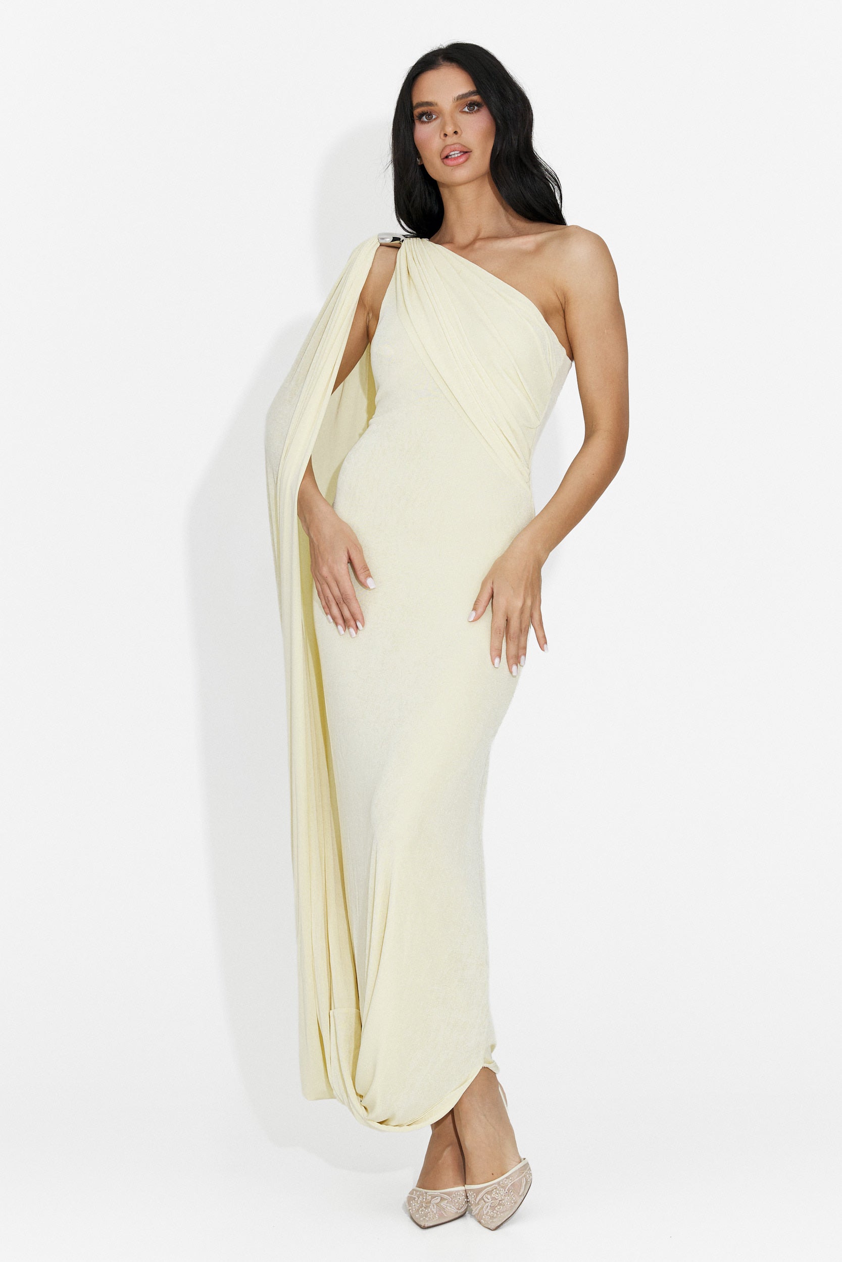 Lungo Vestito Giallo da Donna di Samiray Bogas