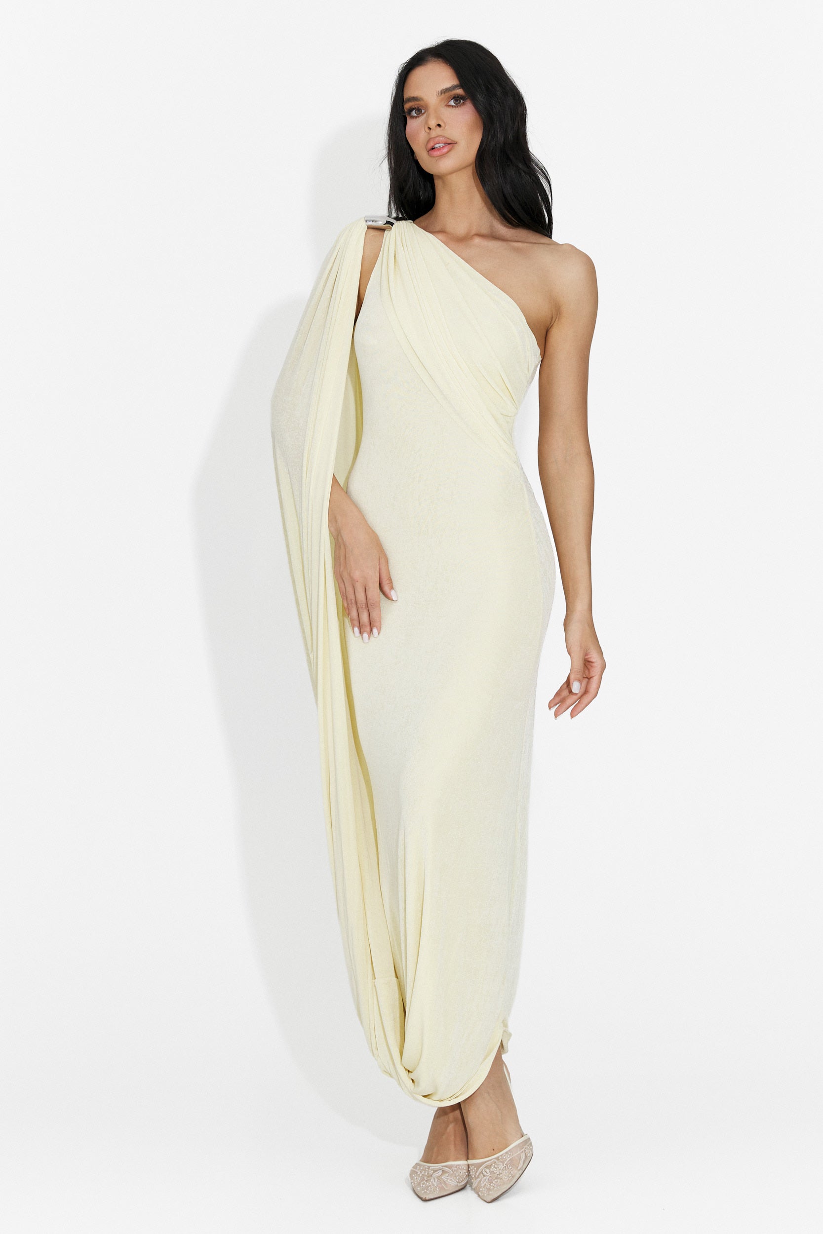 Lungo Vestito Giallo da Donna di Samiray Bogas