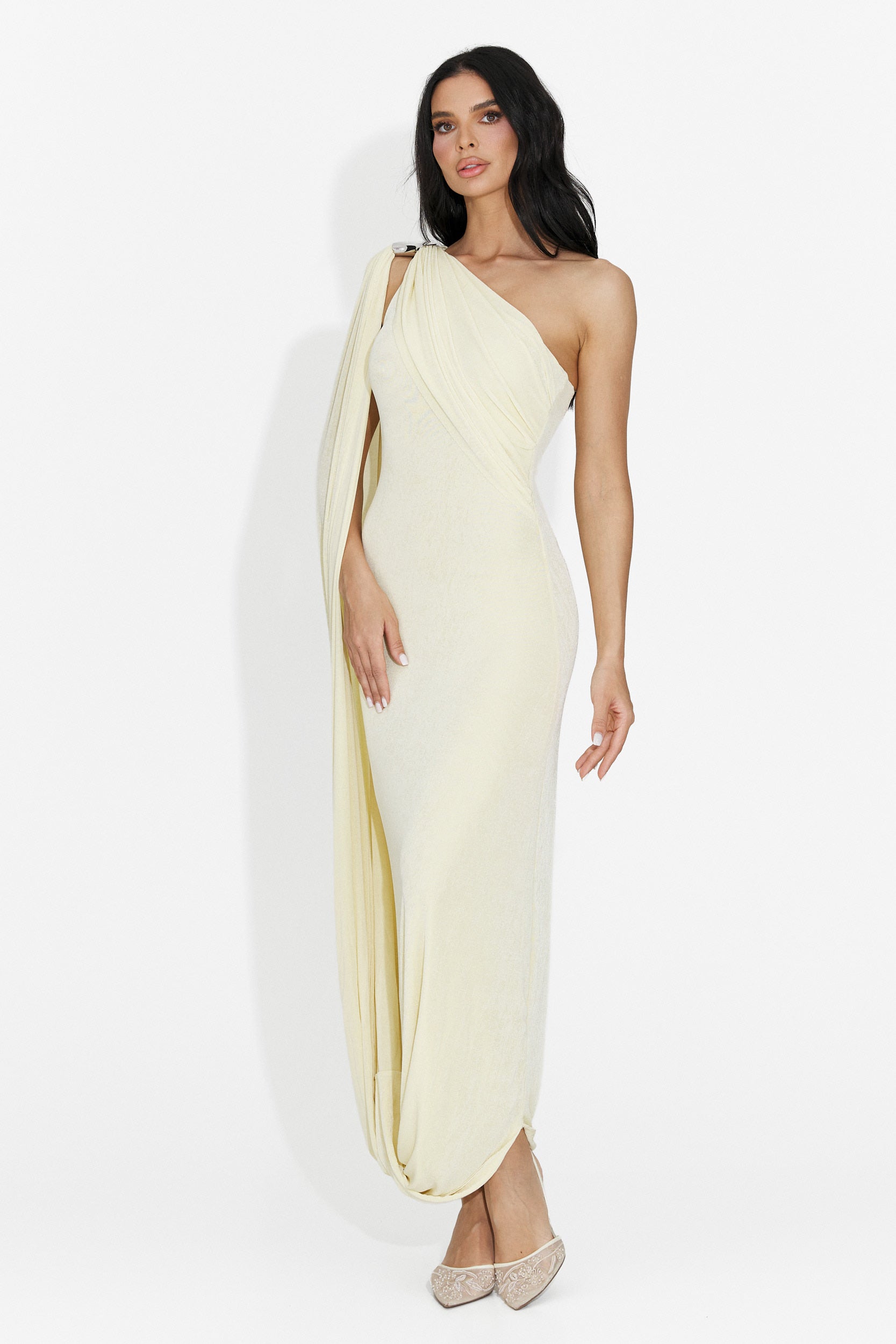 Lungo Vestito Giallo da Donna di Samiray Bogas