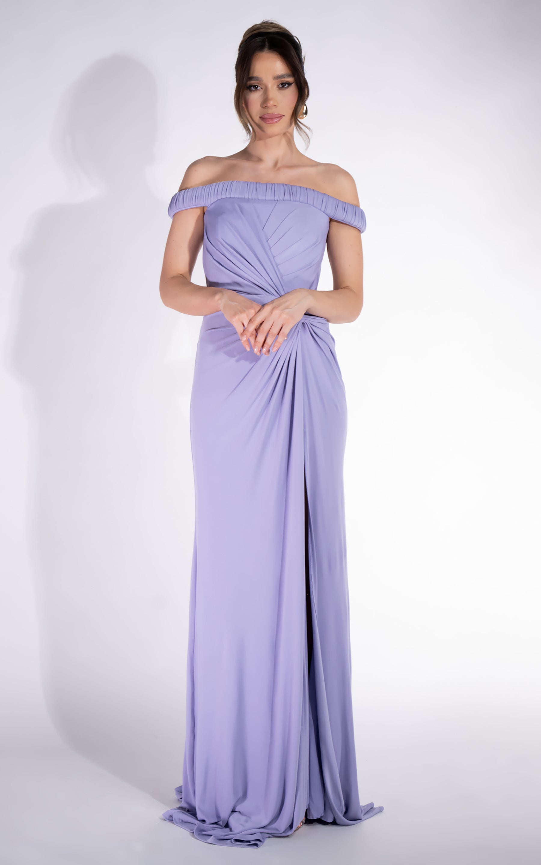 Abito lungo lilla da donna Rehise Bogas