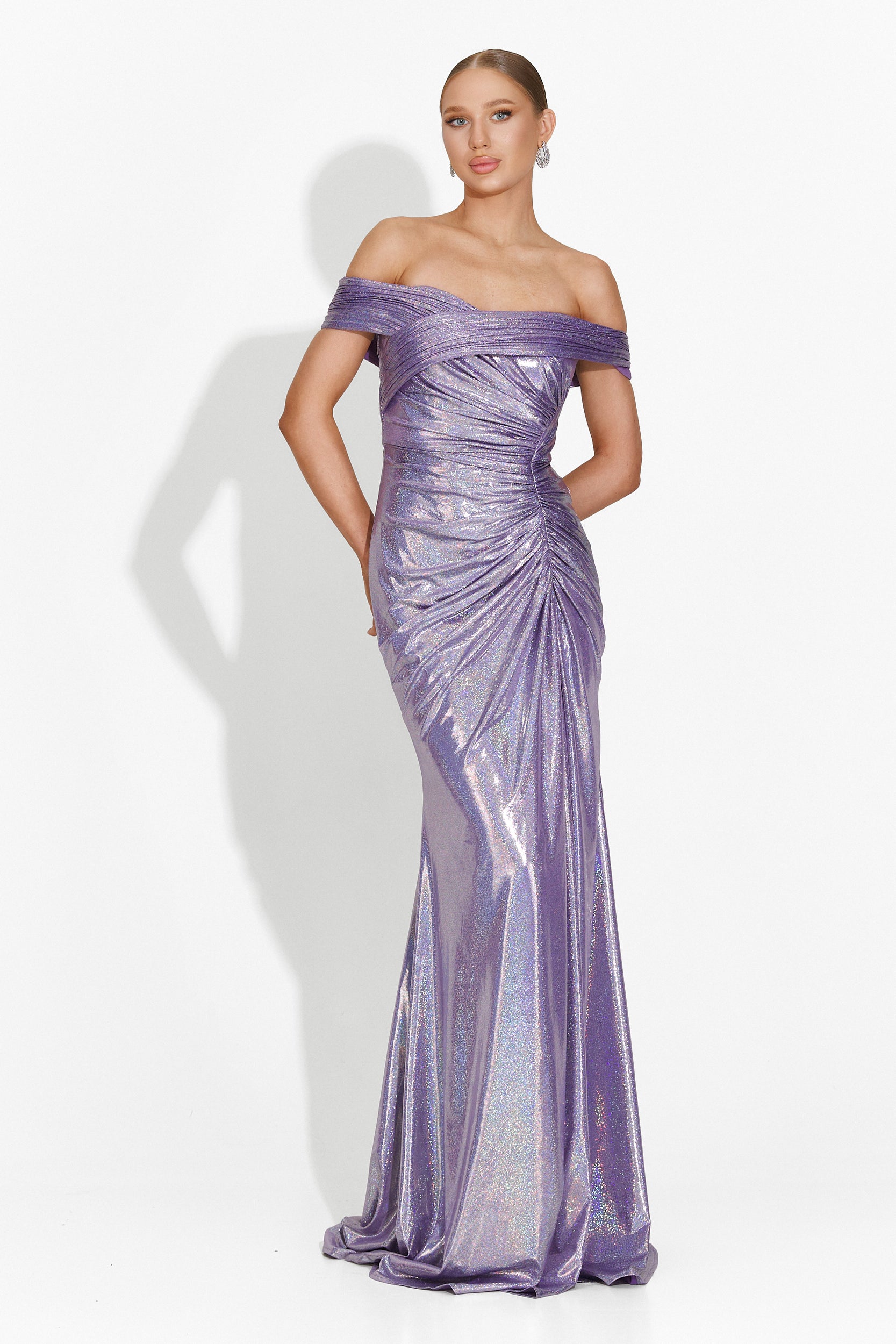 Abito lungo lilla da donna Satyna Bogas