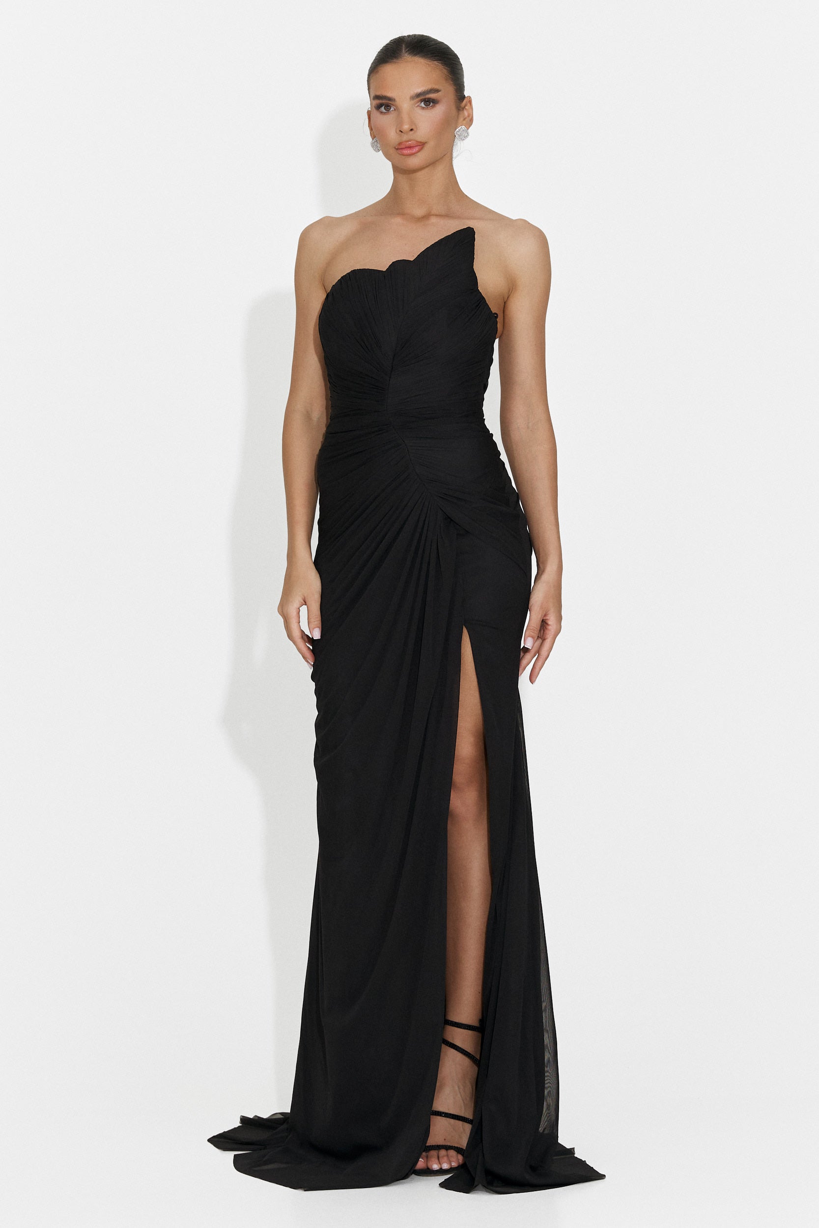 Lungo Vestito Nero da Donna di Jule Bogas