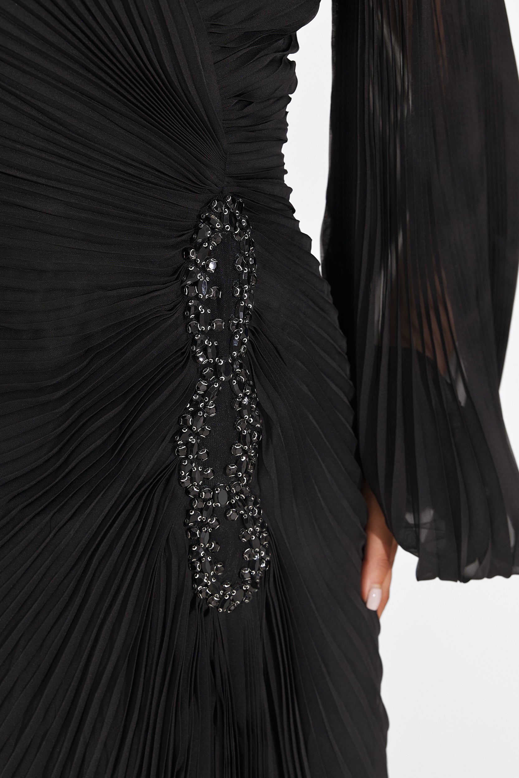 Abito lungo nero da donna Linares Bogas