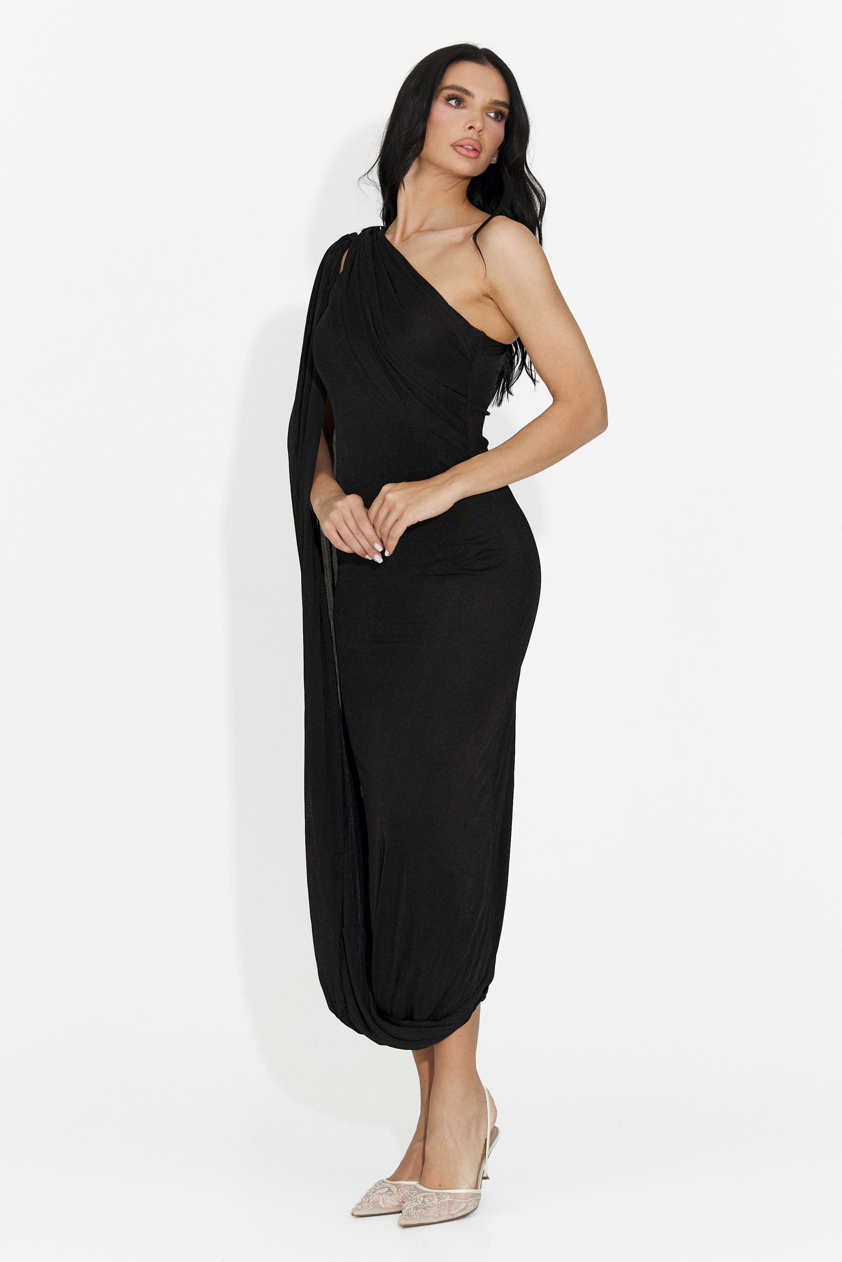 Rochie dama lunga neagra Samiray Bogas