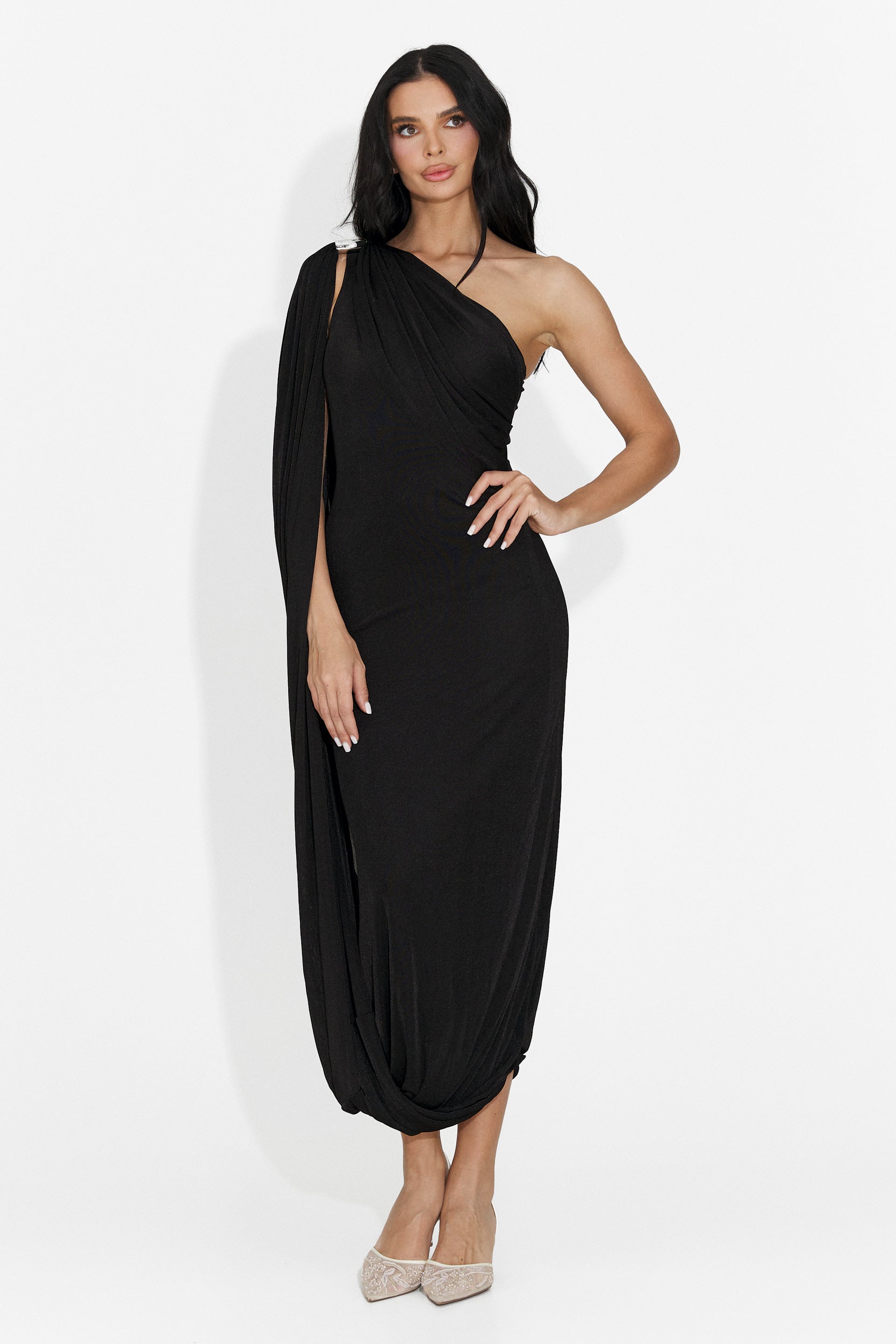 Rochie dama lunga neagra Samiray Bogas