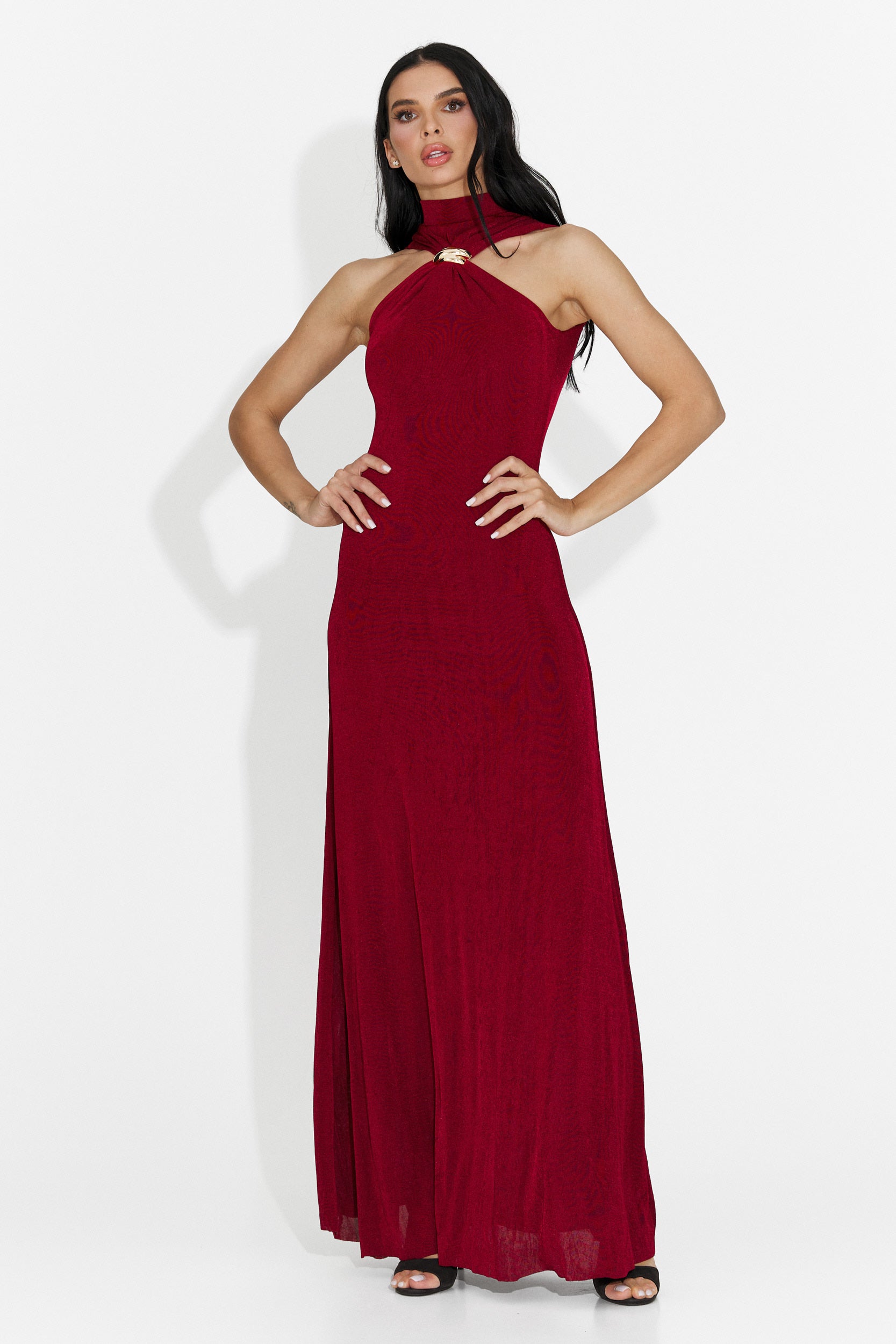 Rochie dama lunga rosie Alecsona Bogas