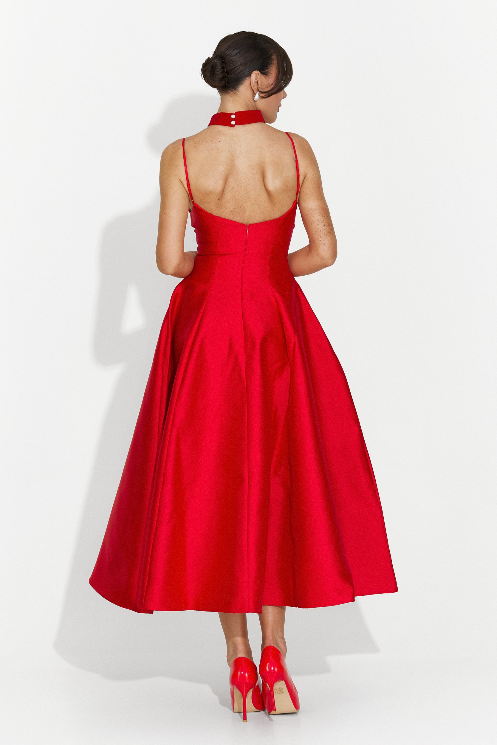 Abito Lungo Rosso Coriza Bogas per Signore