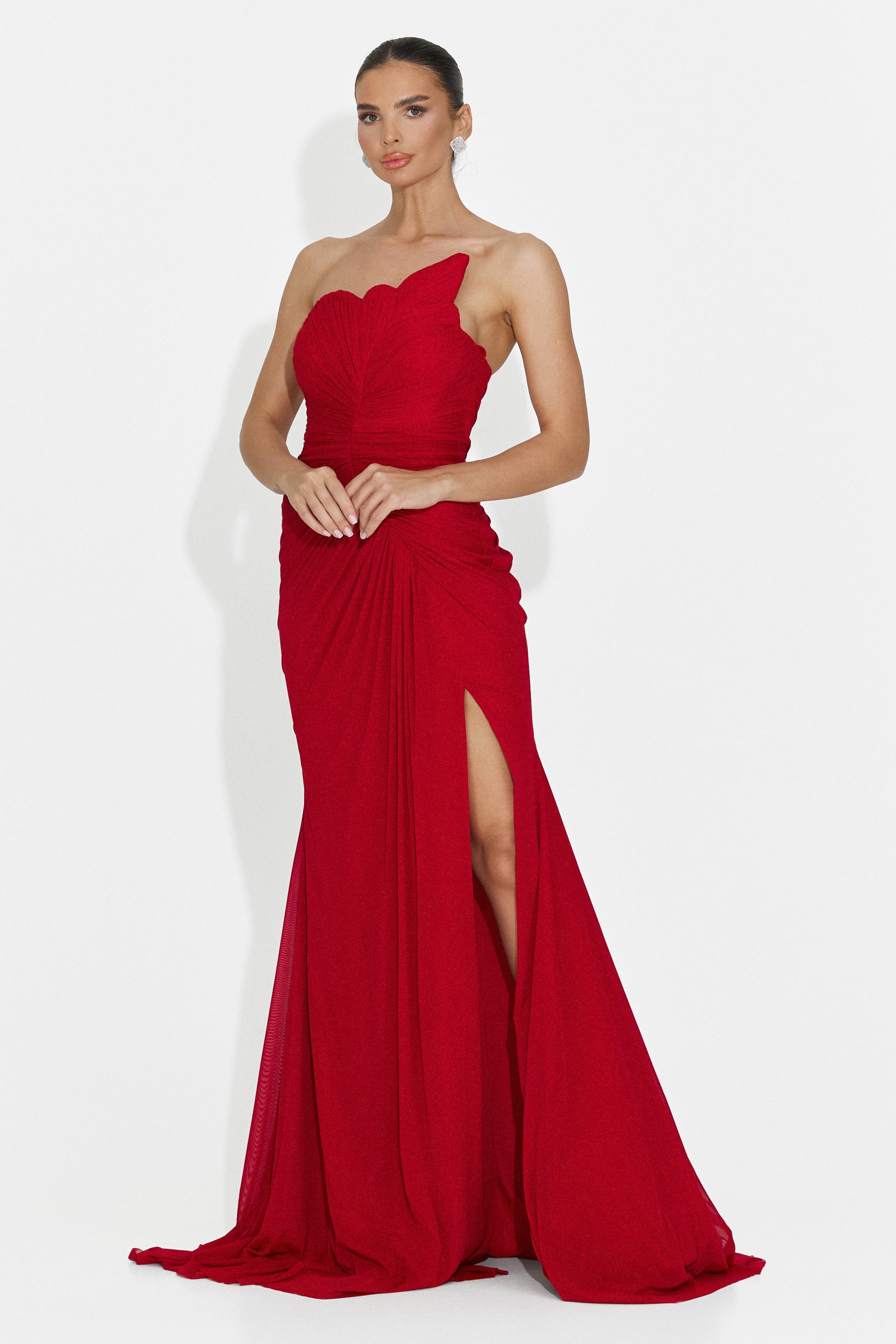 Lungo Vestito Rosso di Jule Bogas per Donne