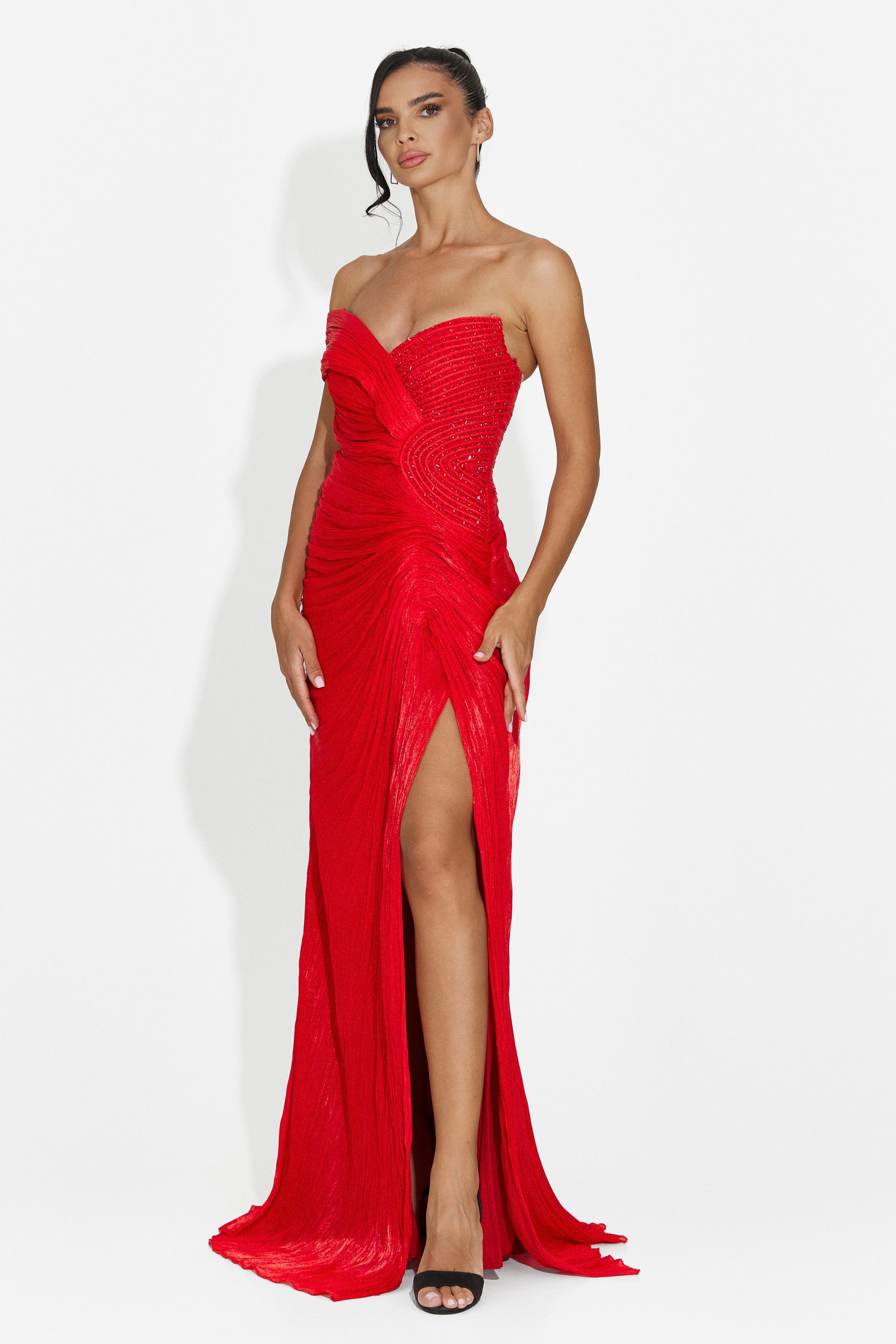 Vestito donna lungo rosso Schmidt Bogas