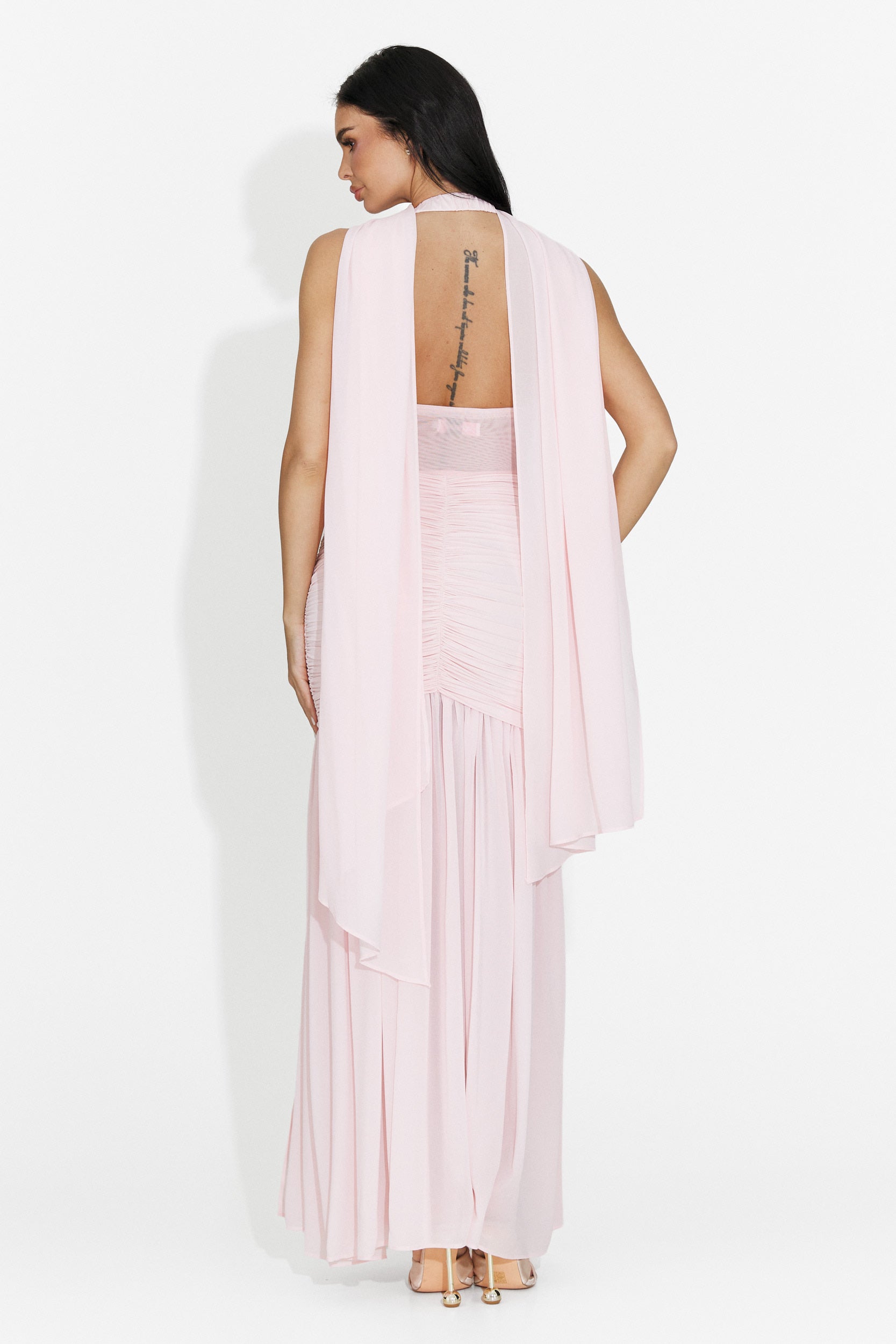 Lungo vestito rosa da donna Cistela Bogas