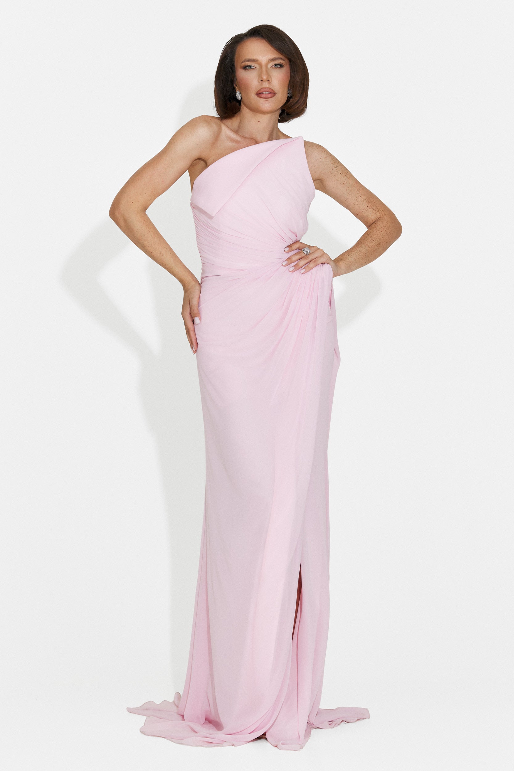 Lungo Vestito Rosa da Donna di Felina Bogas