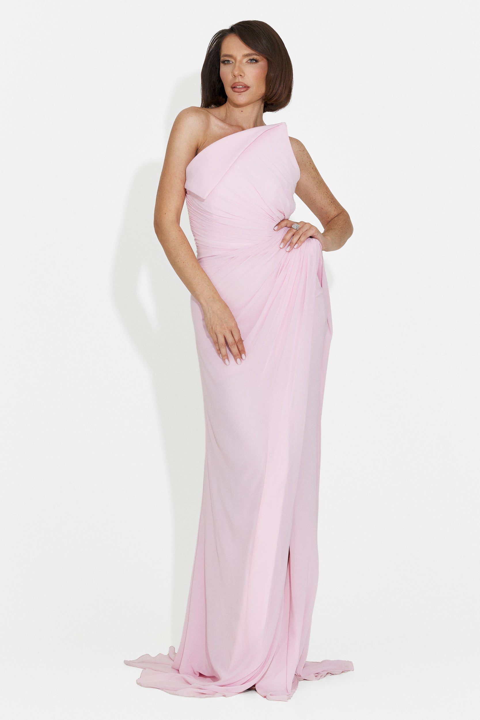 Lungo Vestito Rosa da Donna di Felina Bogas