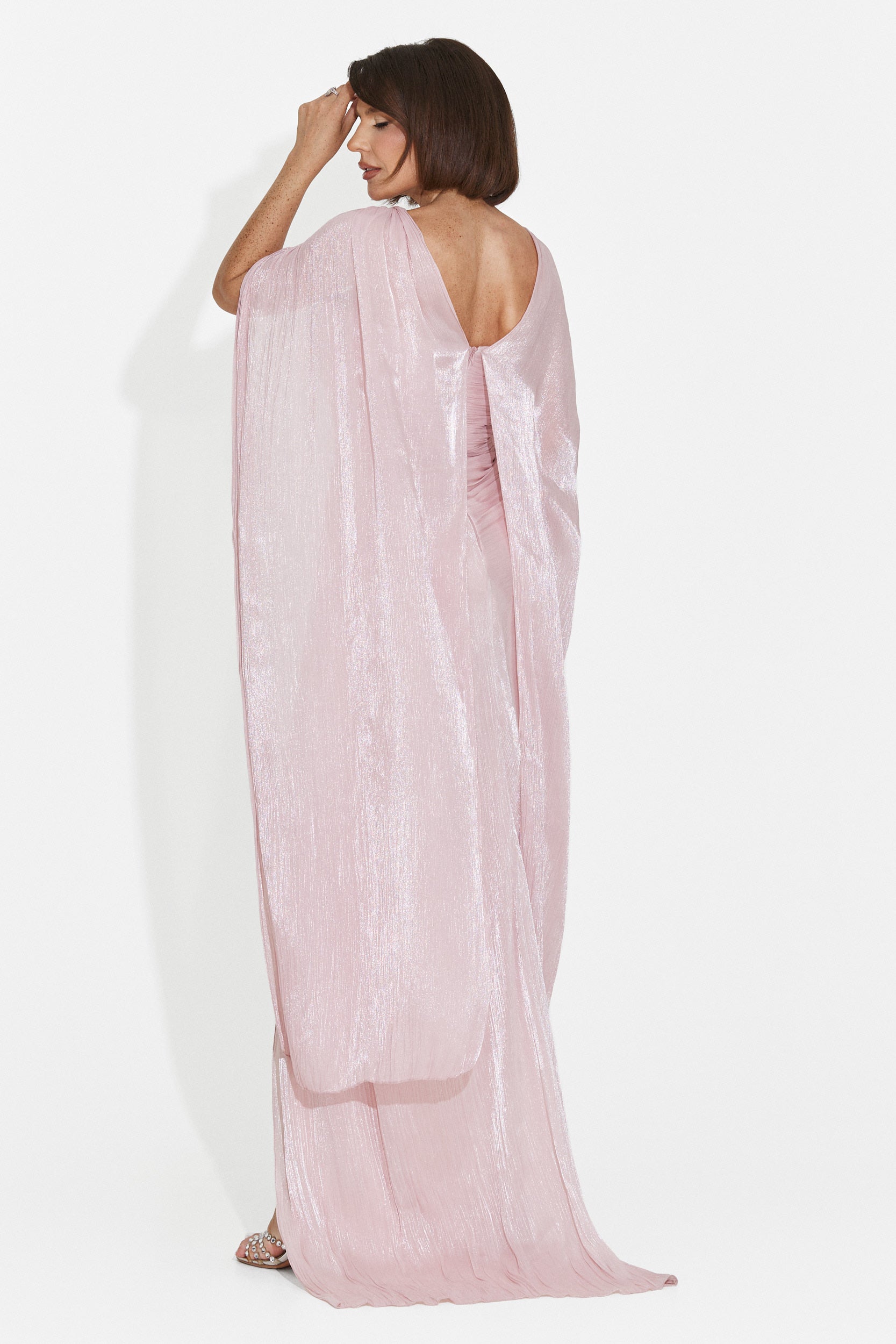 Lungo Vestito Rosa da Donna di Greta Bogas