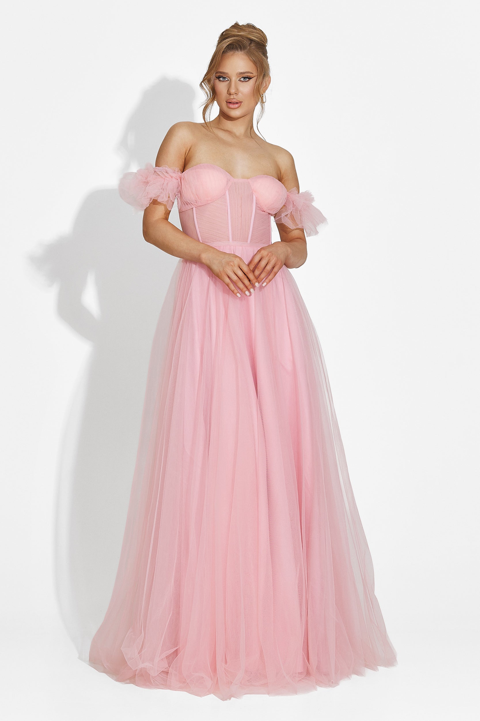 Abito lungo rosa da donna Janiece Bogas