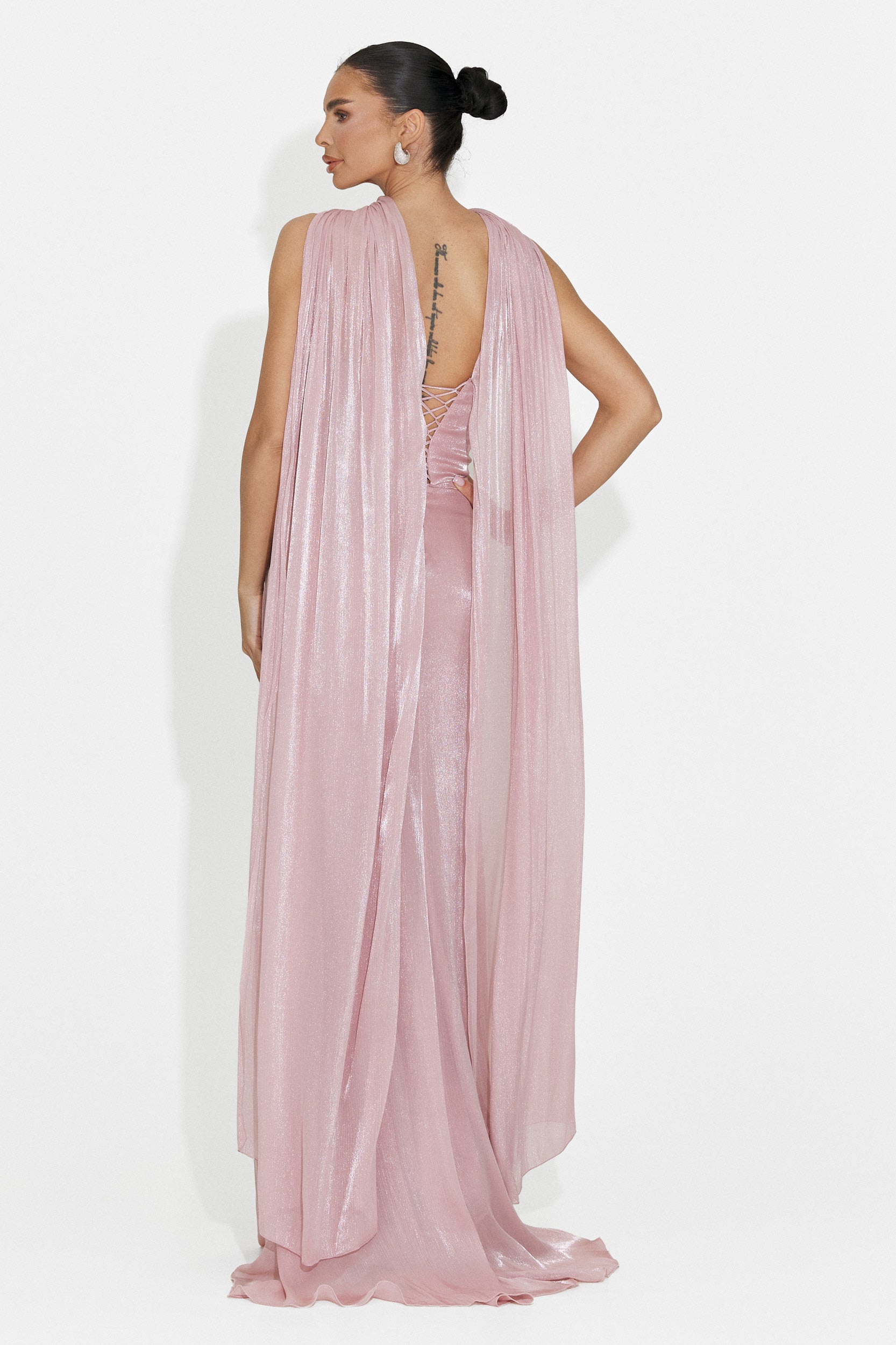 Lungo Vestito Rosa da Donna di Moritz Boga