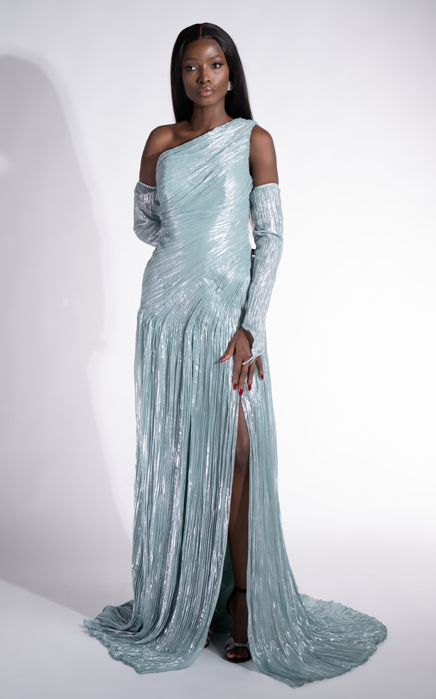 Abito lungo turchese da donna Penye Bogas