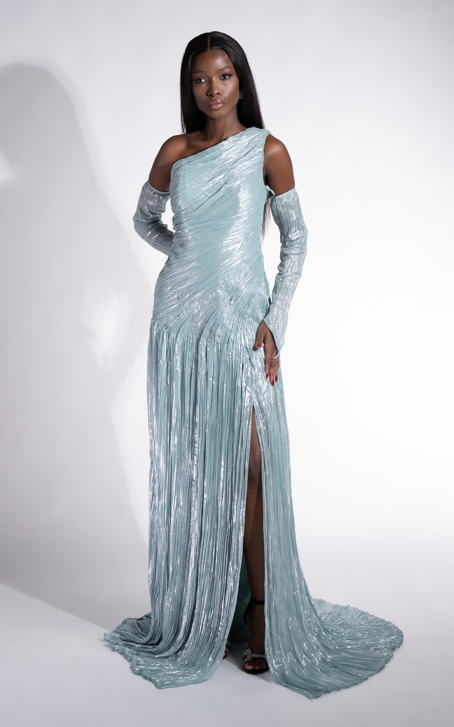 Abito lungo turchese da donna Penye Bogas