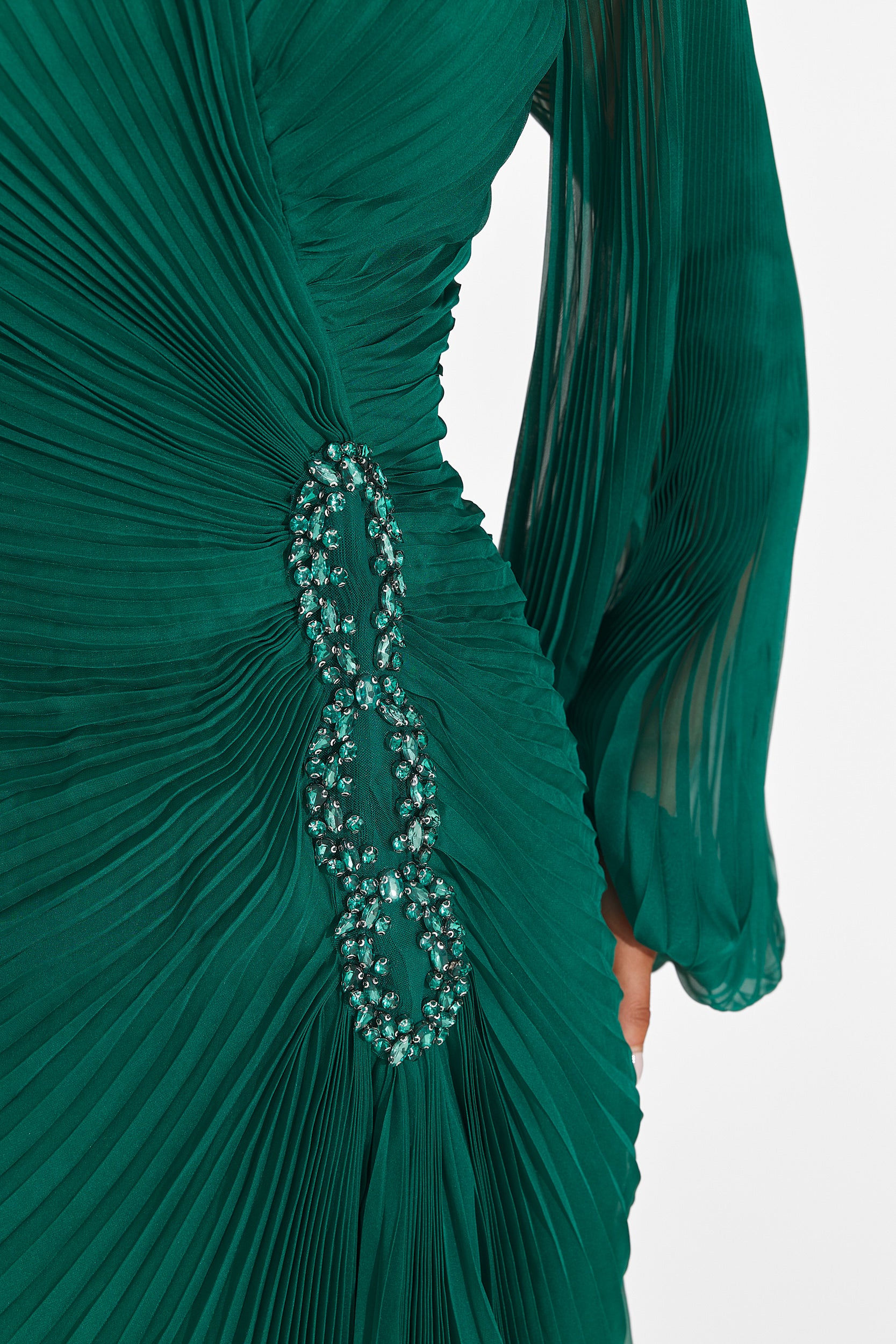 Abito lungo verde da donna Linares Bogas