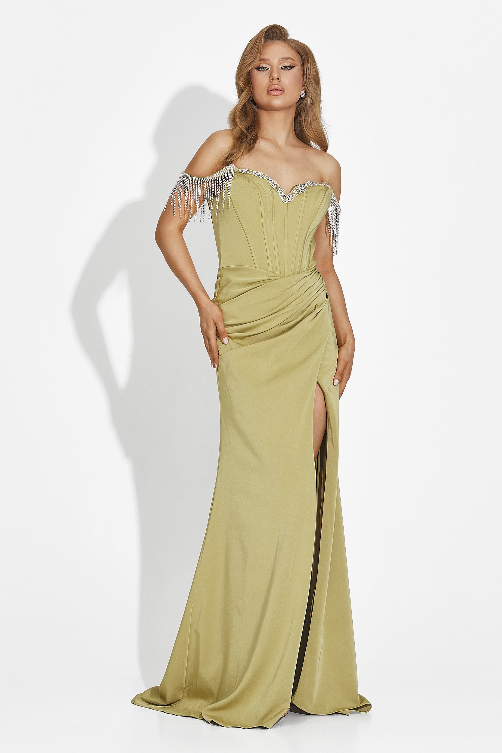 Abito lungo verde da donna Phylis Bogas