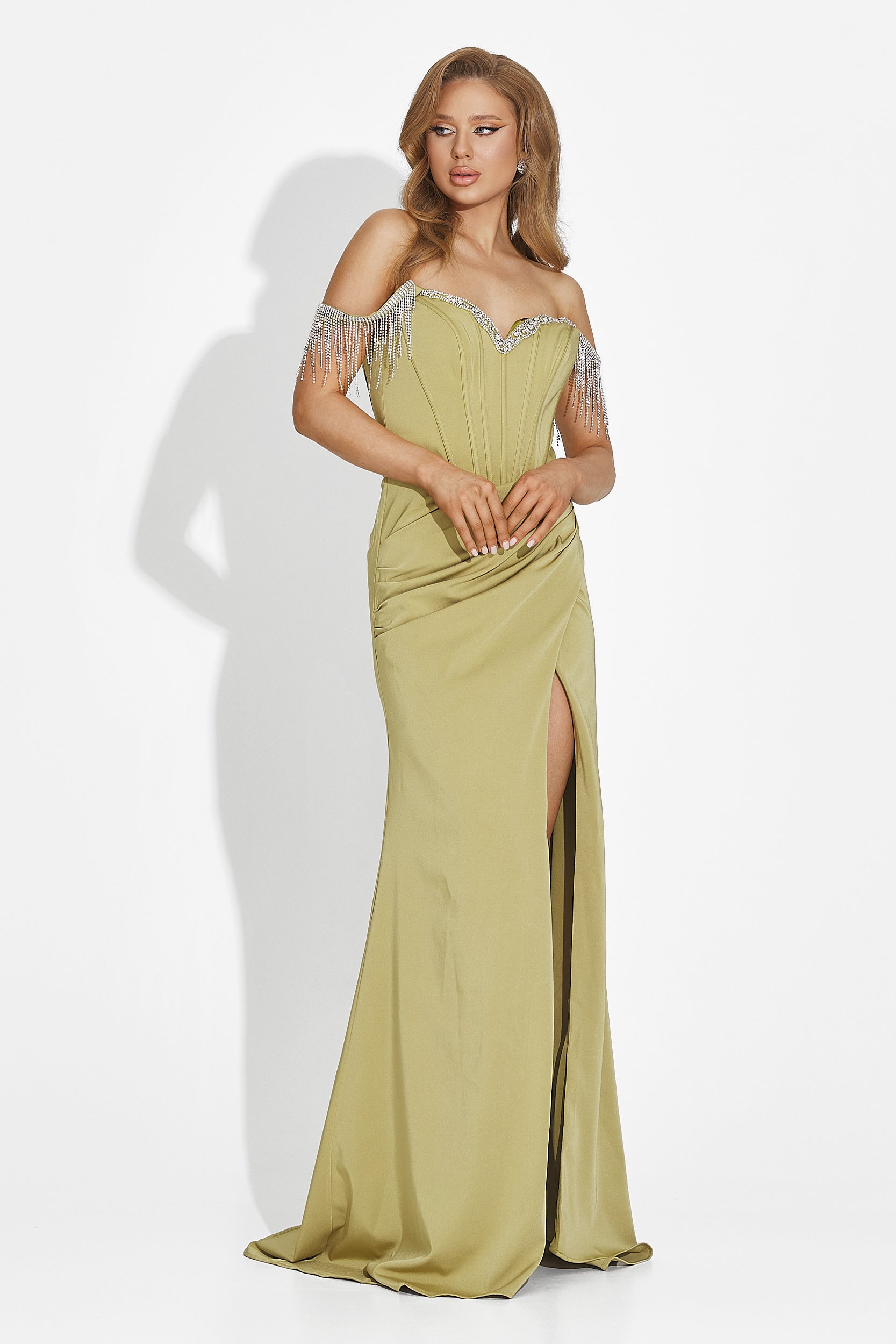 Abito lungo verde da donna Phylis Bogas