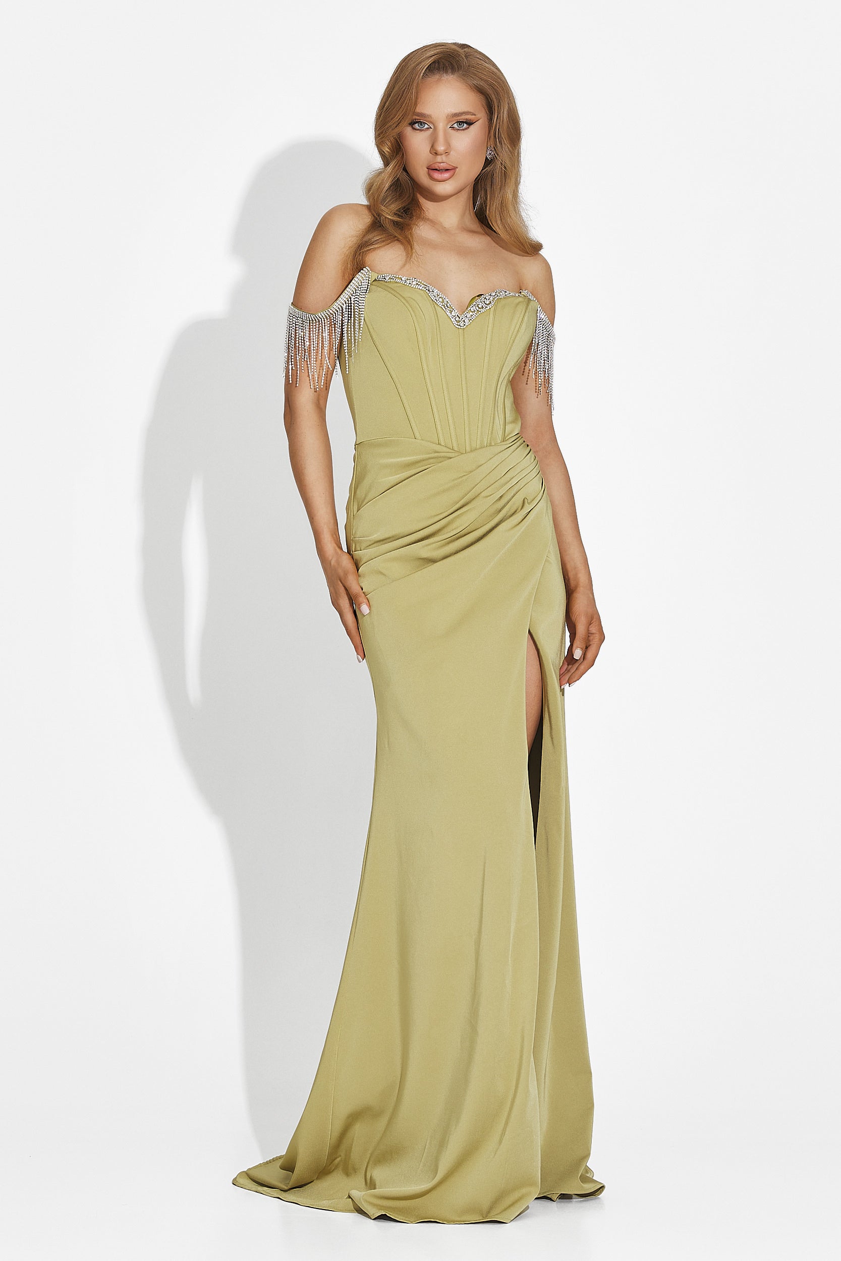 Abito lungo verde da donna Phylis Bogas