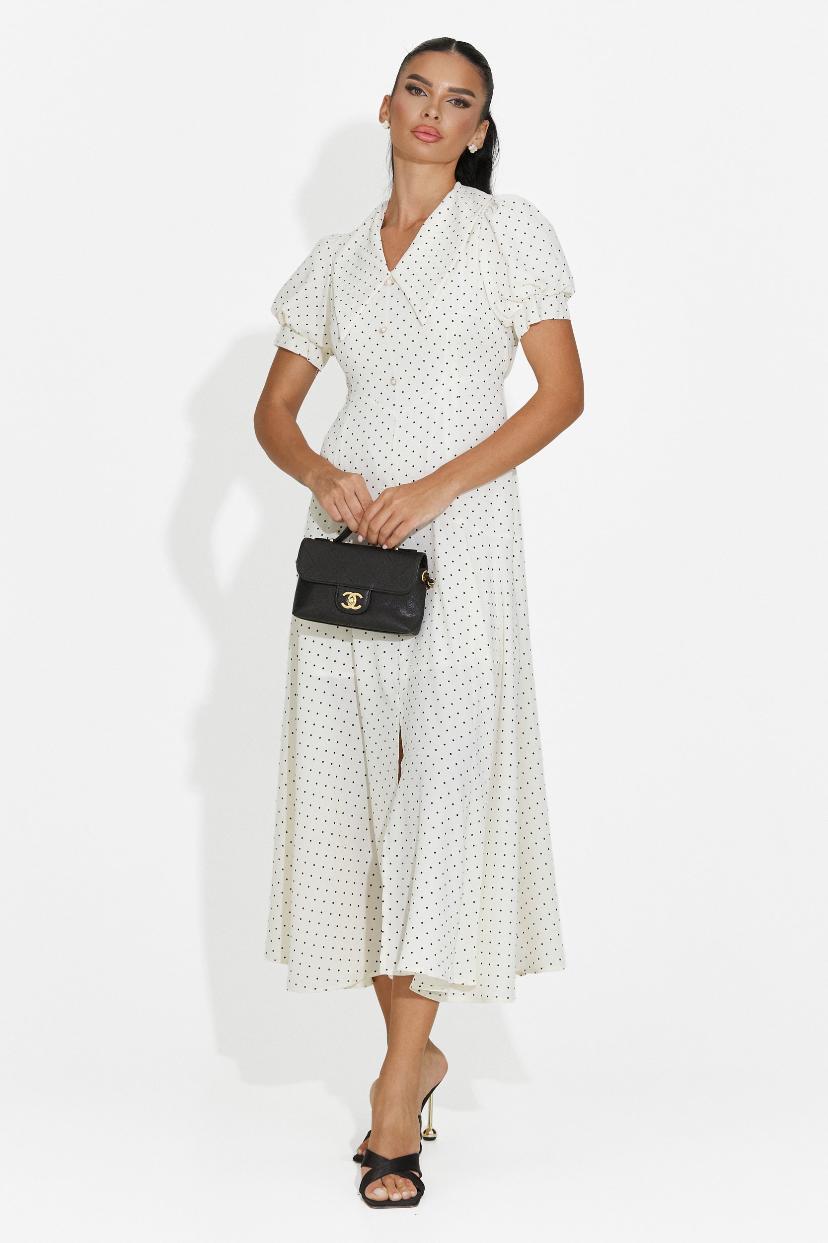 Abito donna midi beige Taisiana Bogas