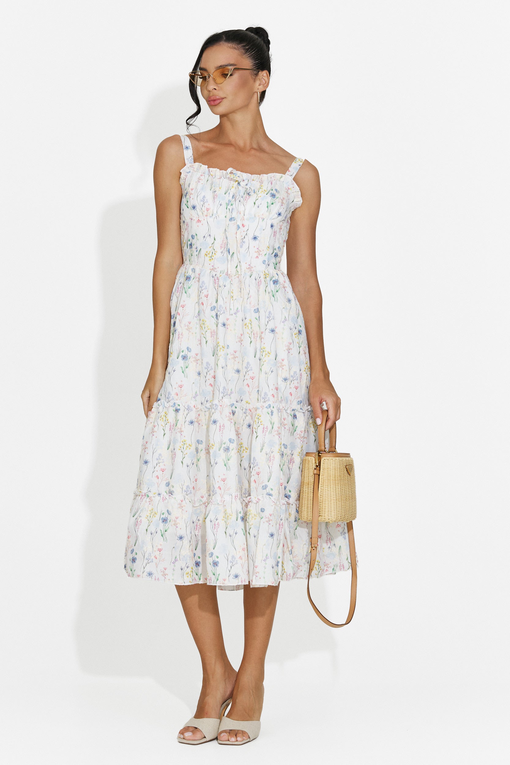 Abito donna midi azzurro Alisa Bogas