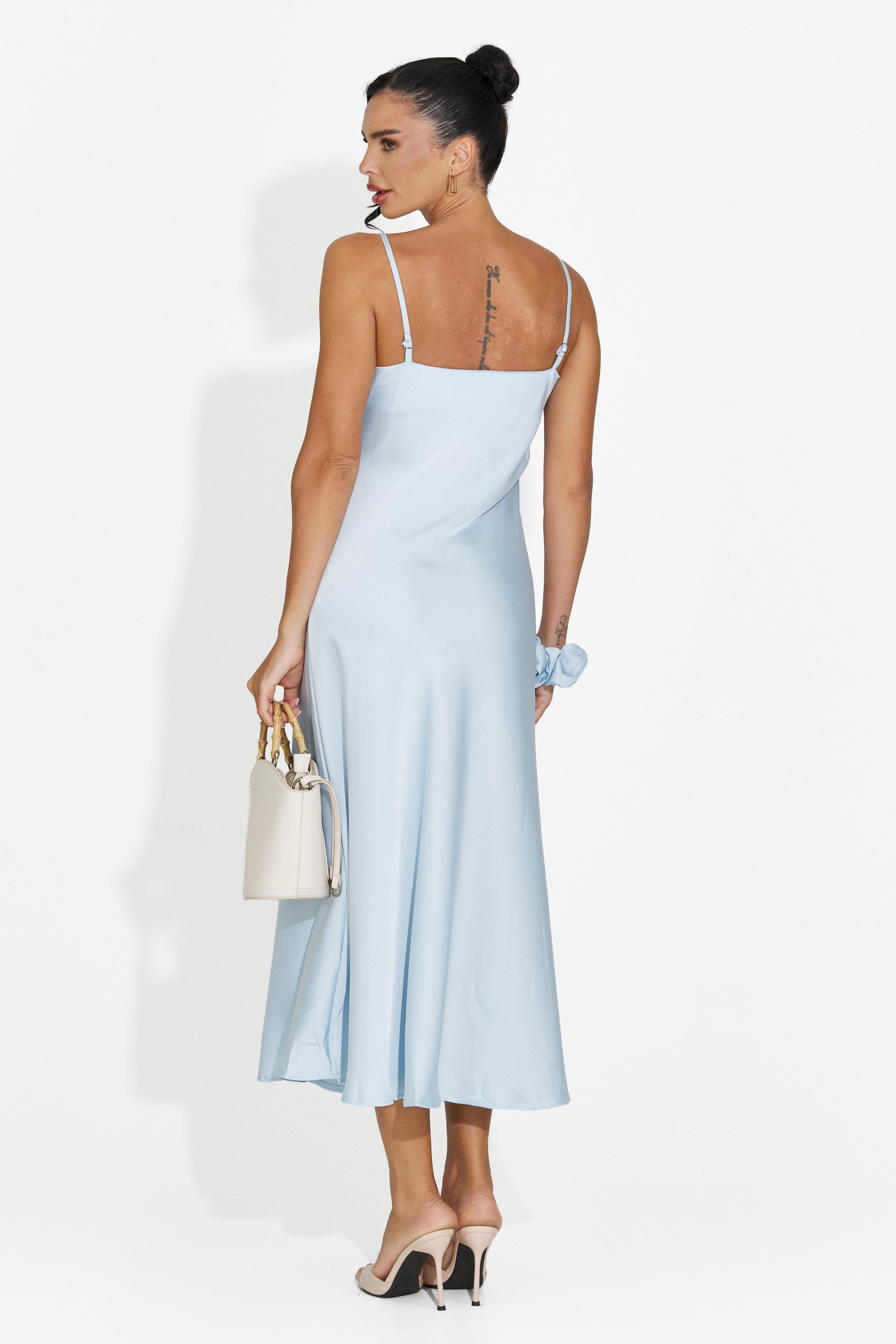 Abito donna midi azzurro Zimia Bogas