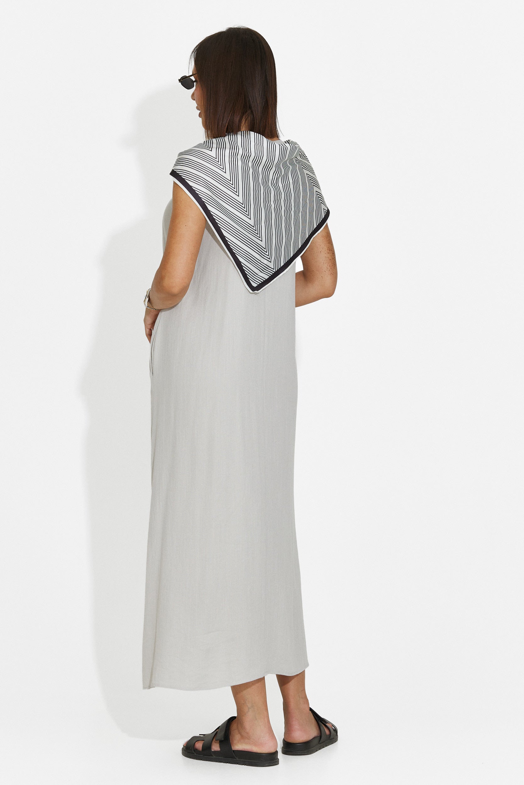 Vestito donna midi grigio Alievia Bogas