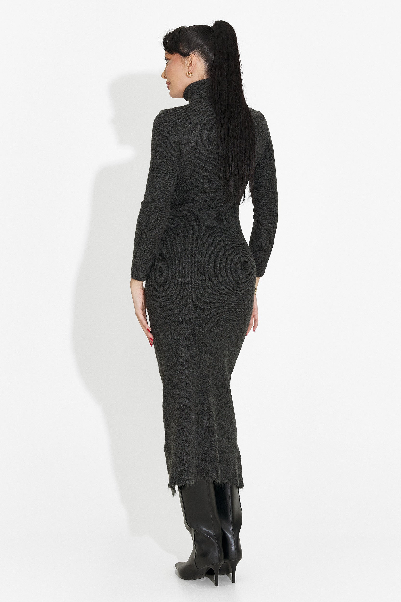 Abito Midi Grigio di Patrisia Bogas per Donne