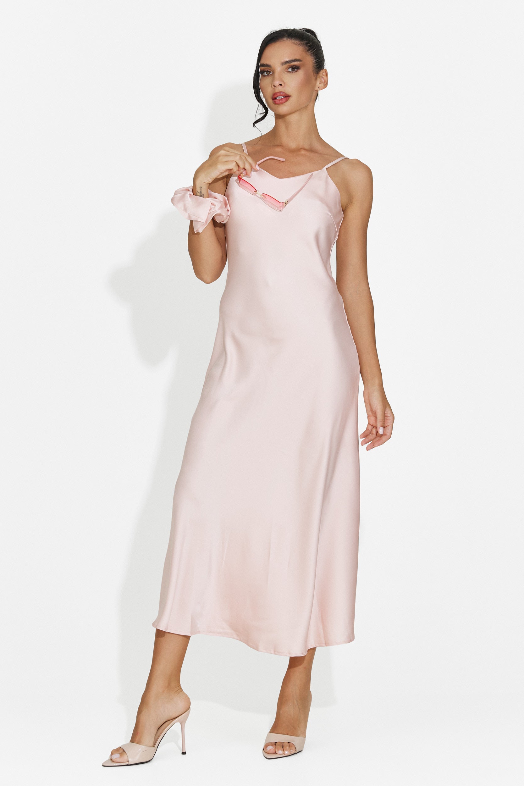 Abito donna midi rosa Zimia Bogas