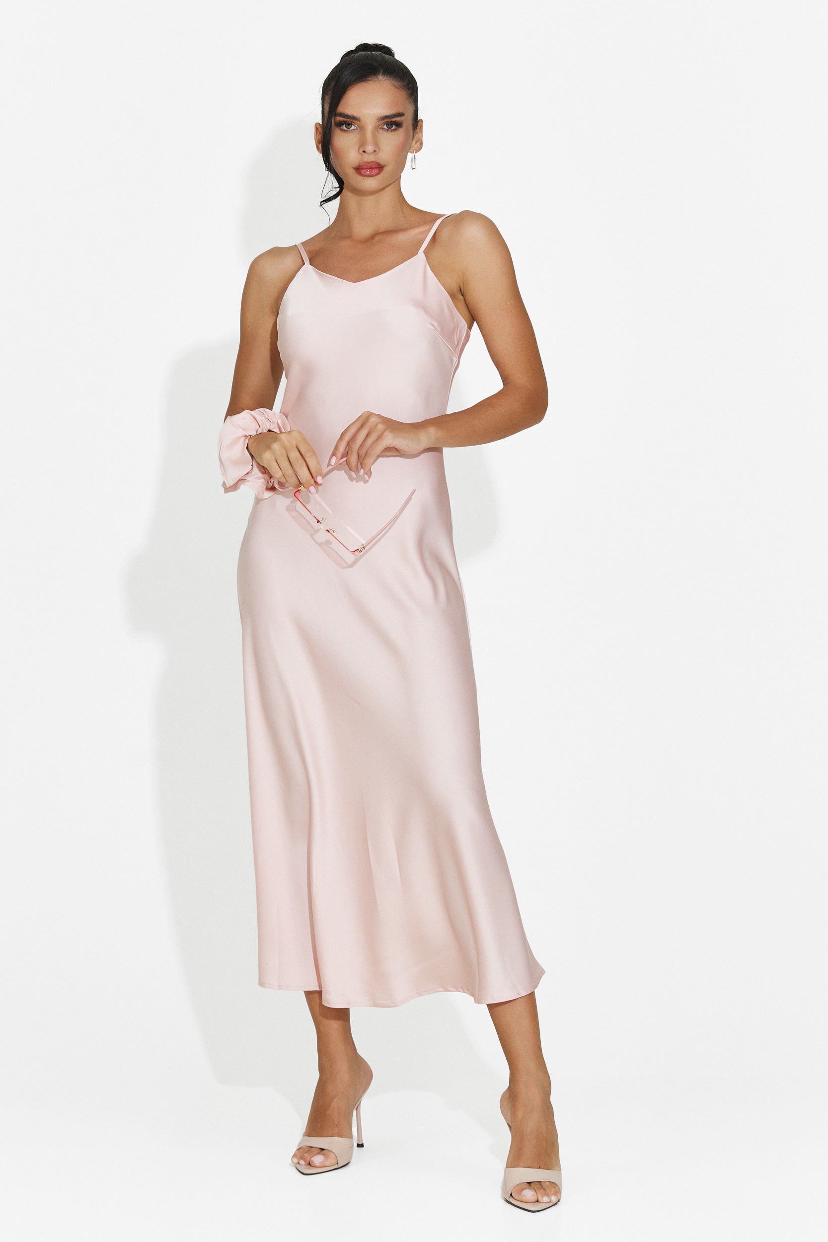 Abito donna midi rosa Zimia Bogas