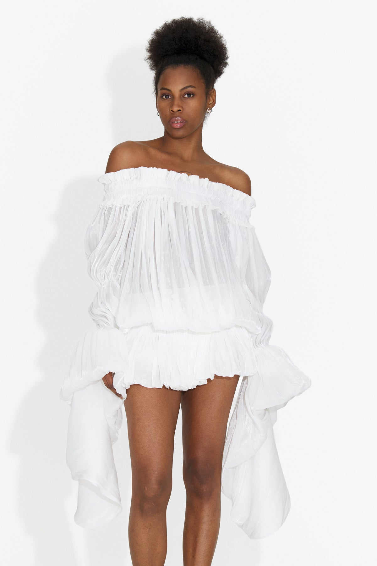 Vestito corto da donna bianco Myara Bogas, immagine 1 di 10