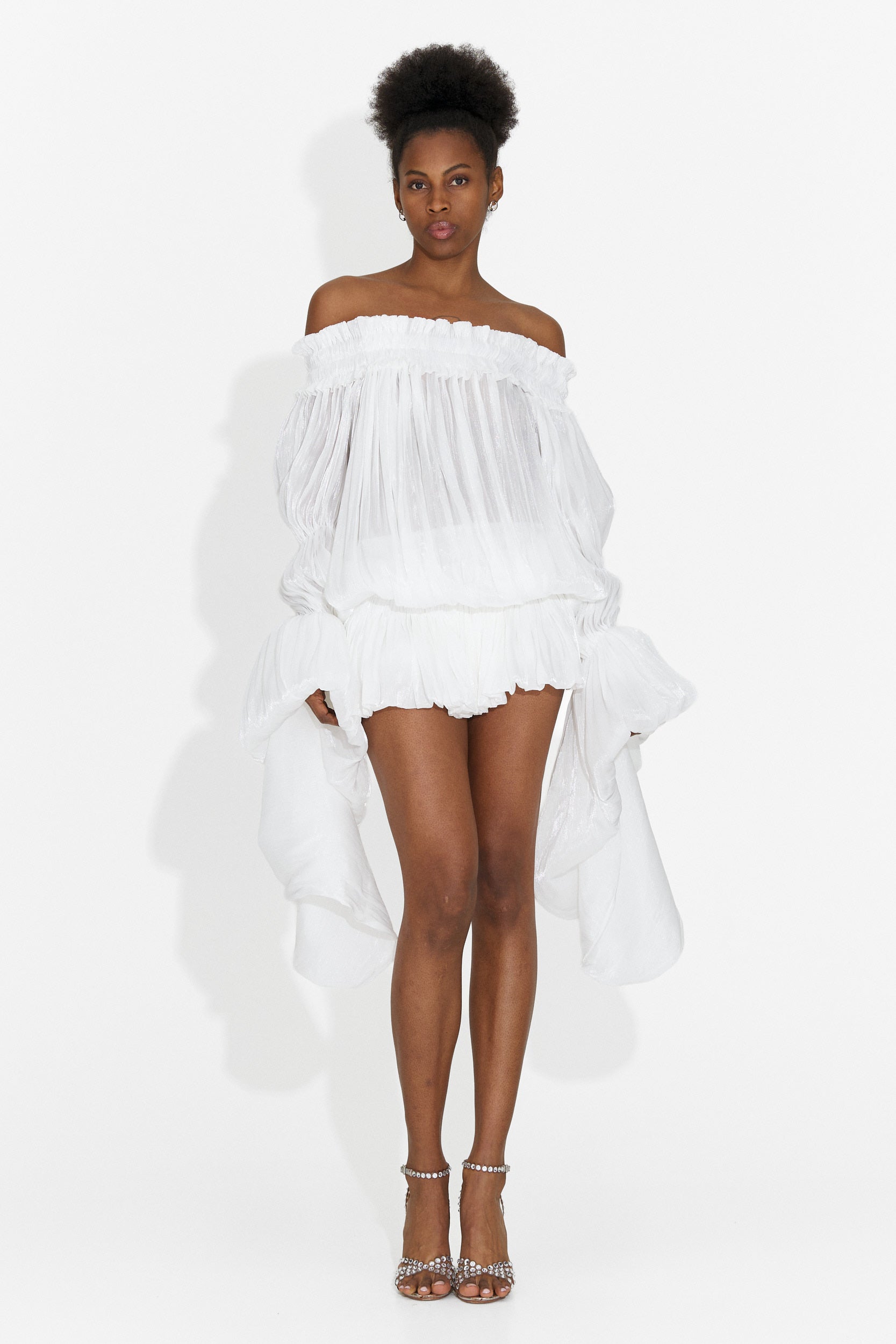 Rochie dama scurta alba Myara Bogas