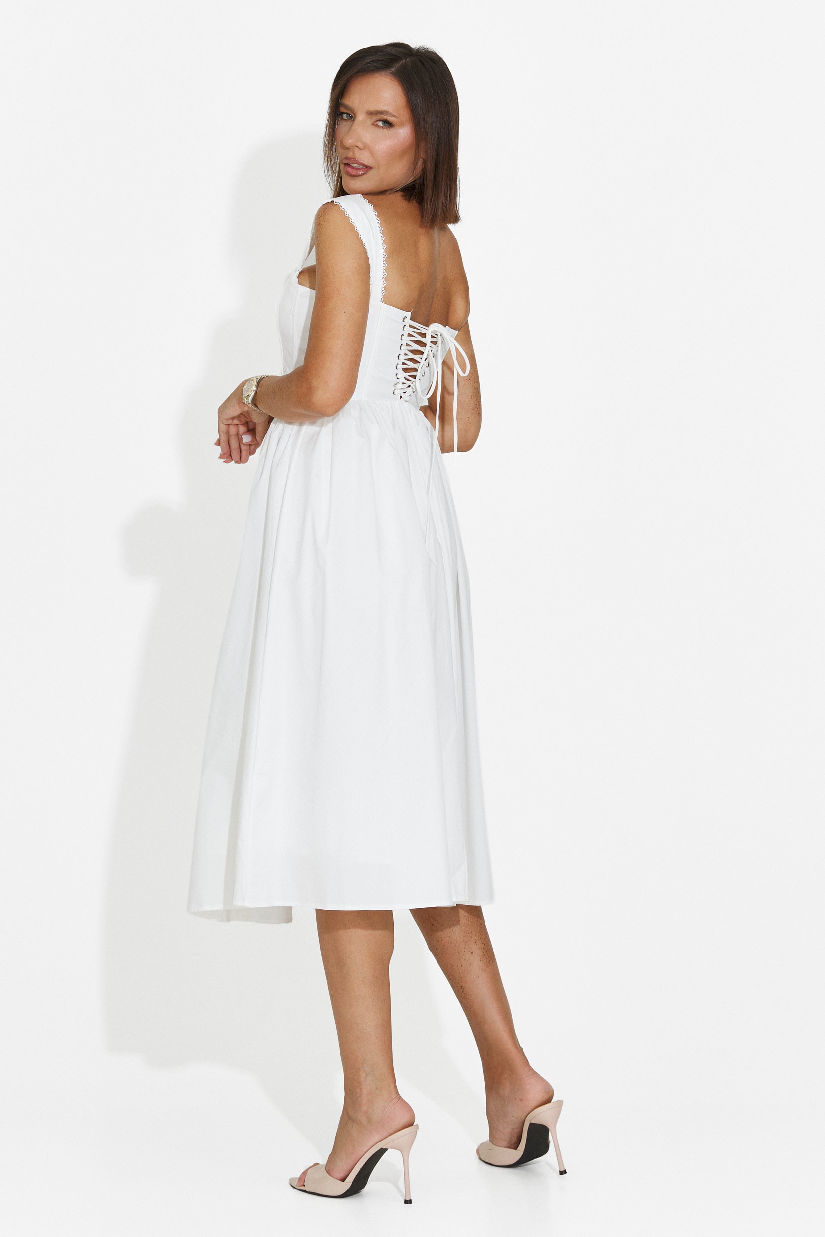 Vestito donna corto bianco Ofiliana Bogas