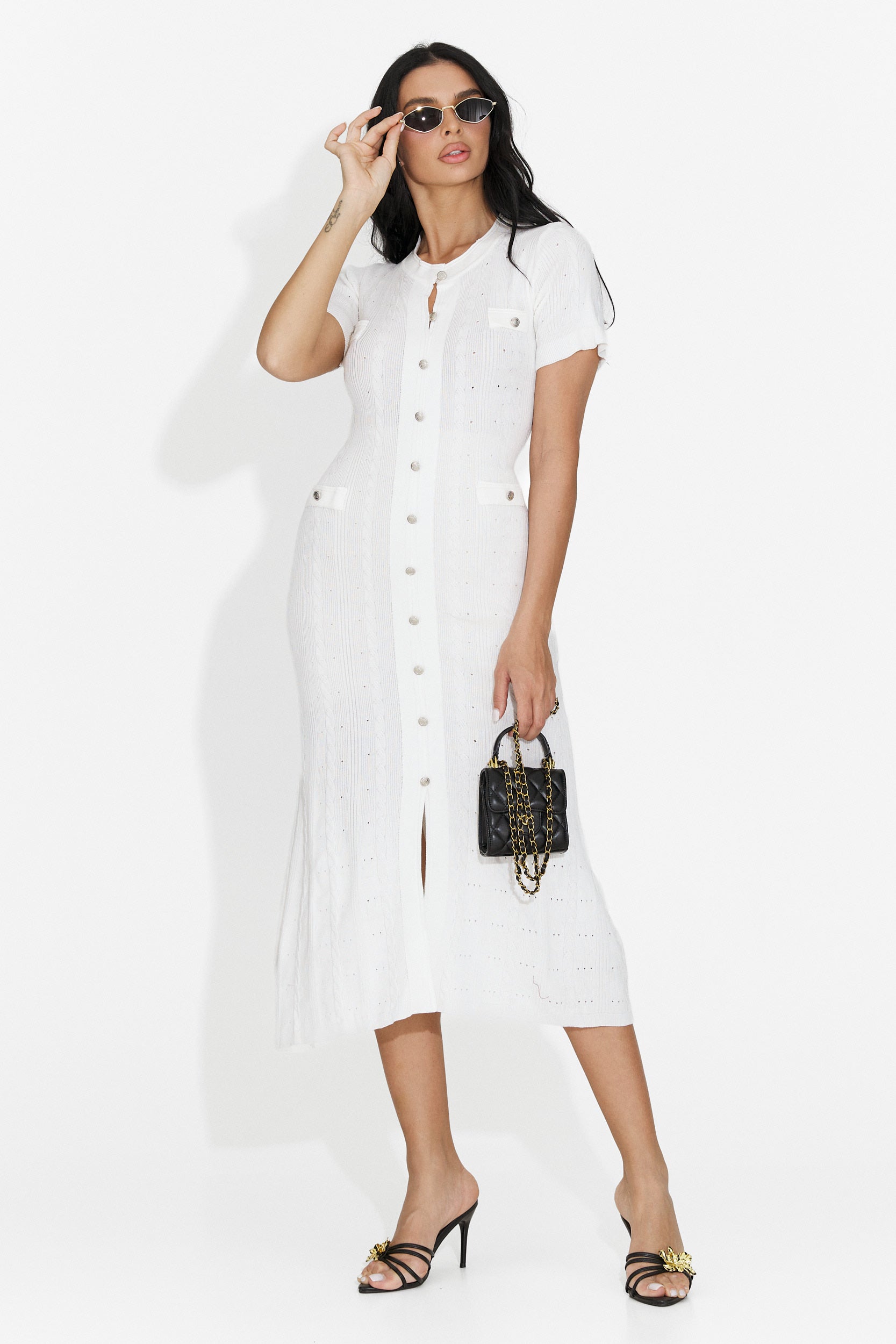 Vestito Bianco Corto da Donna di Verioma Bogas