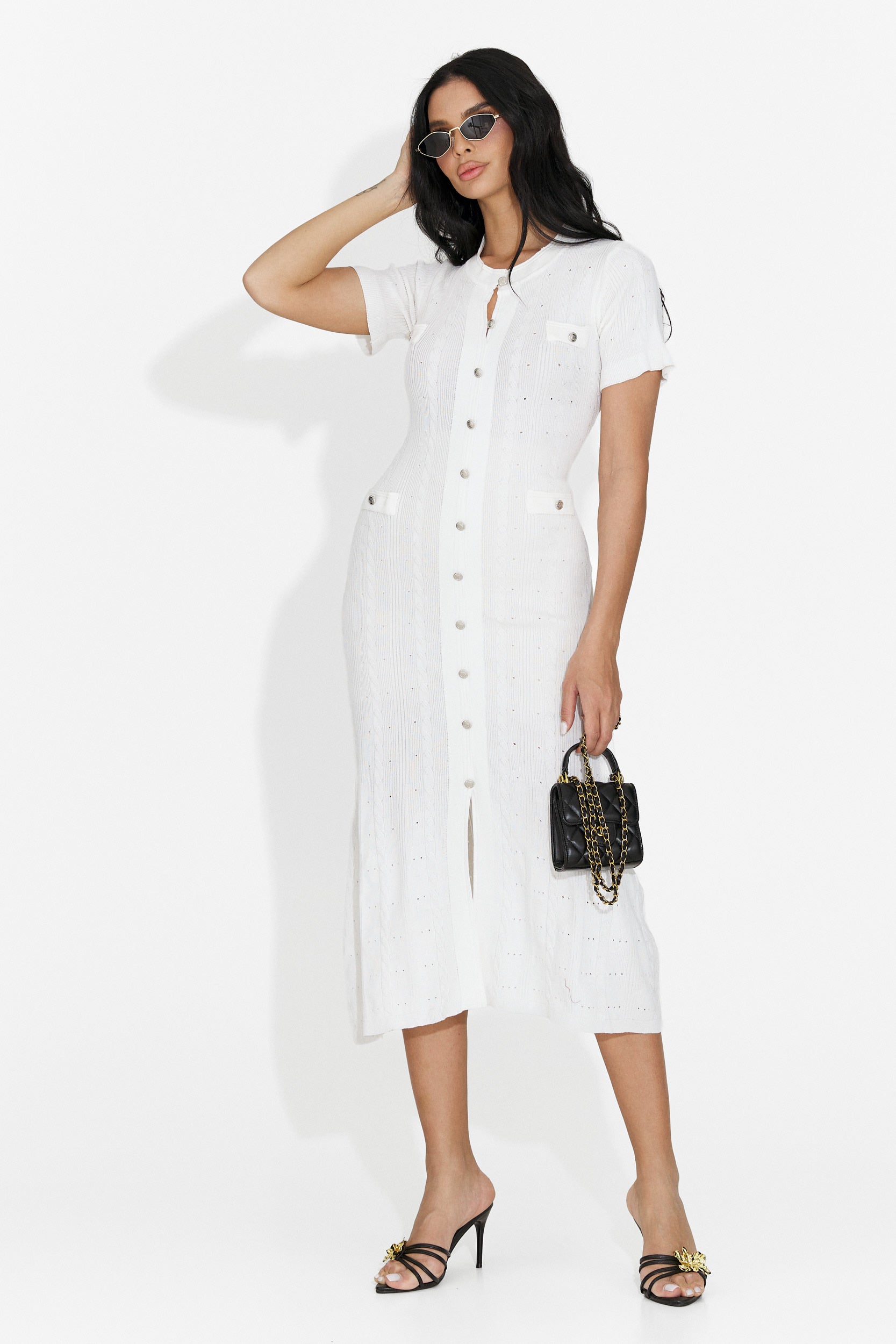 Vestito Bianco Corto da Donna di Verioma Bogas