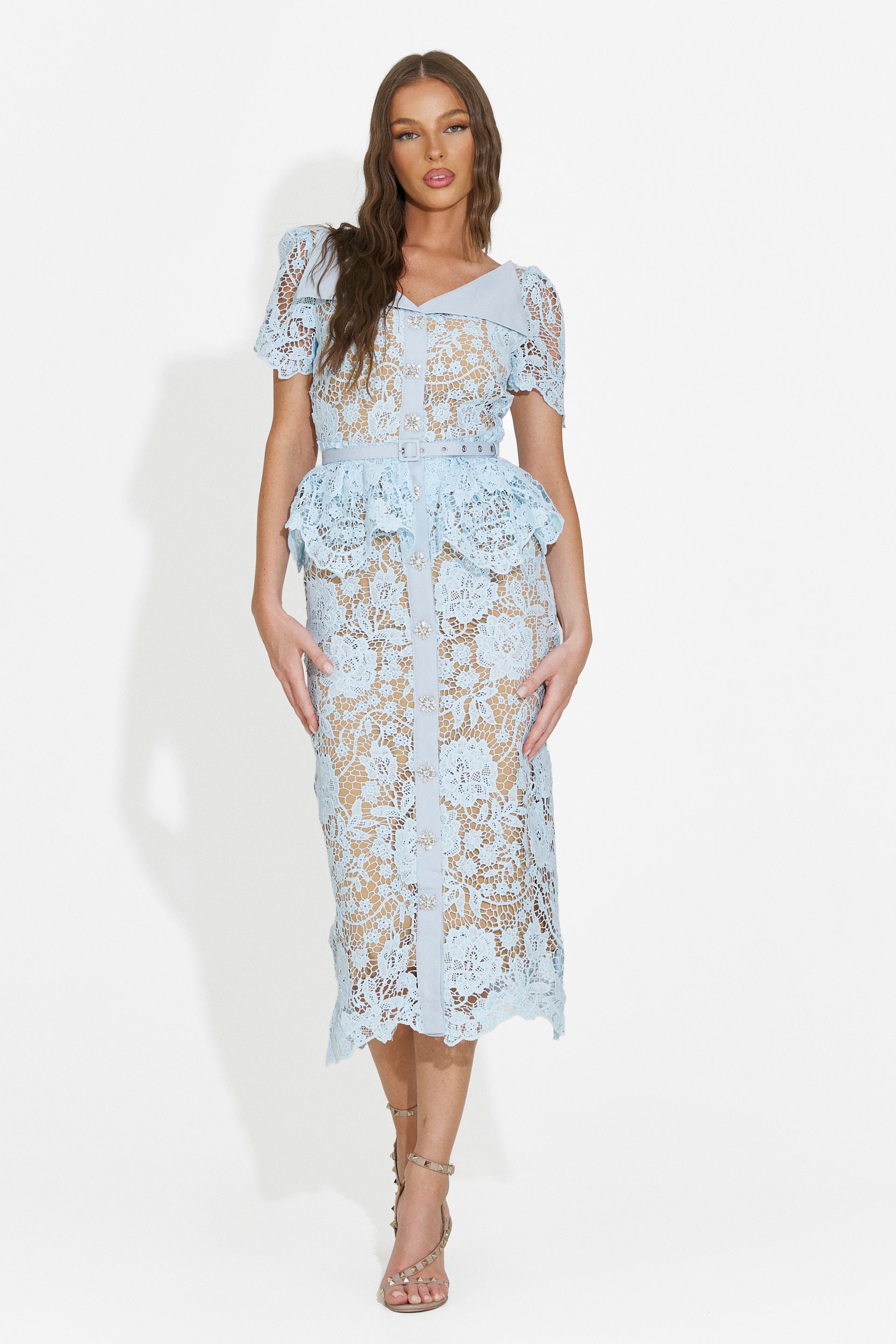 Vestito donna corto azzurro Akaria Bogas