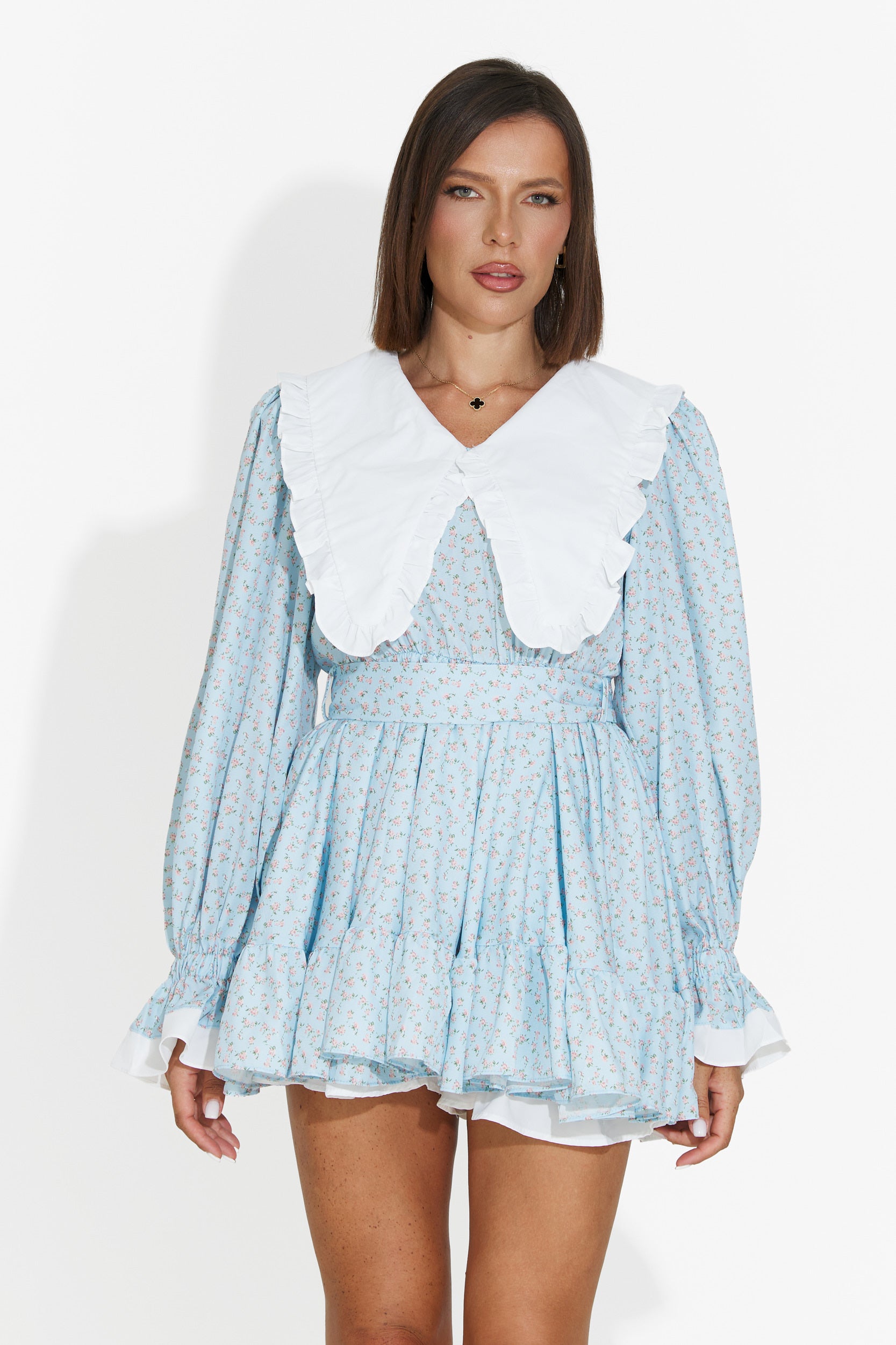 Abito donna corto blu Trivaya Bogas