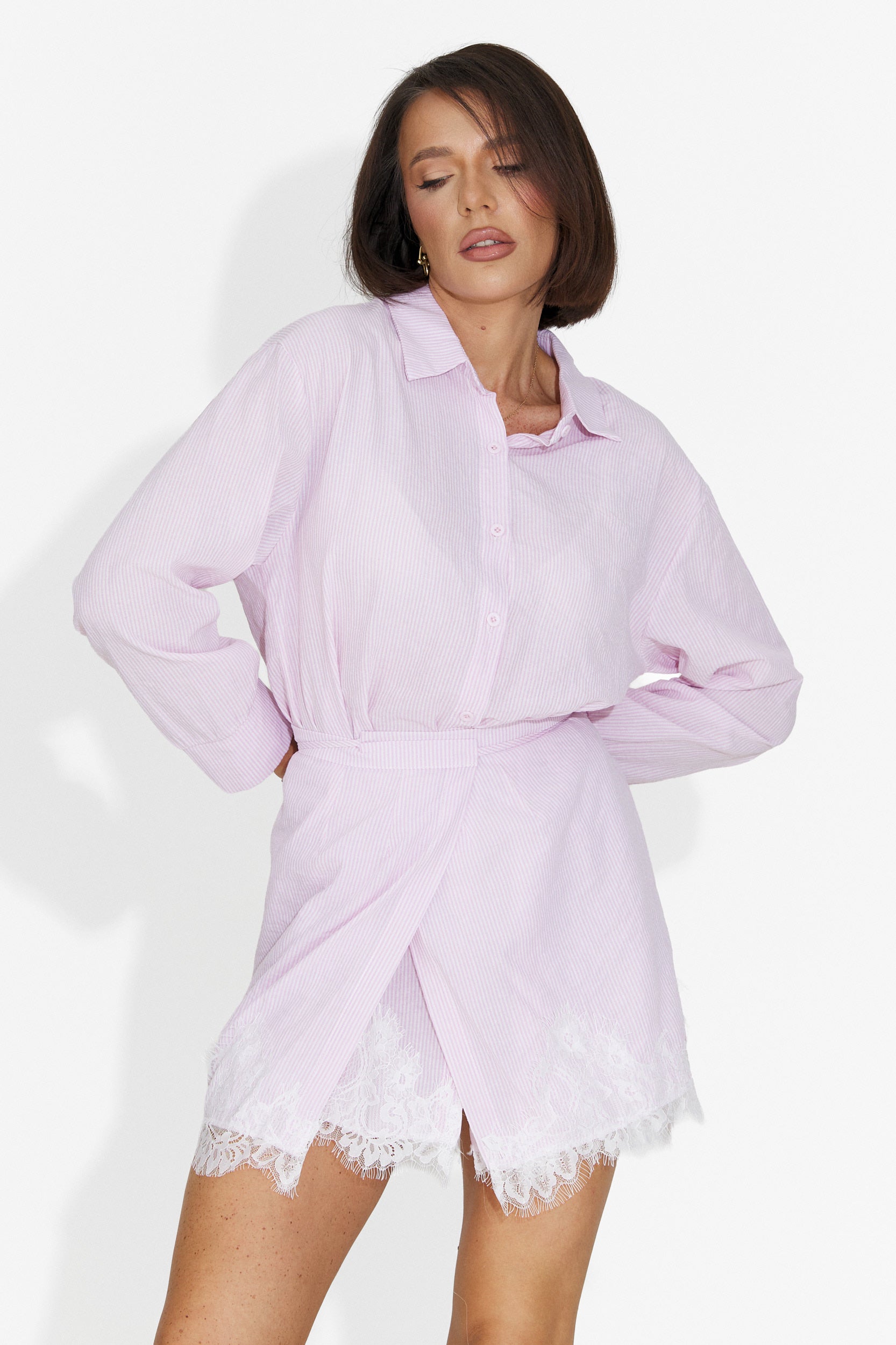 Abito Rosa Casual Corto per Donne di Popy Bogas