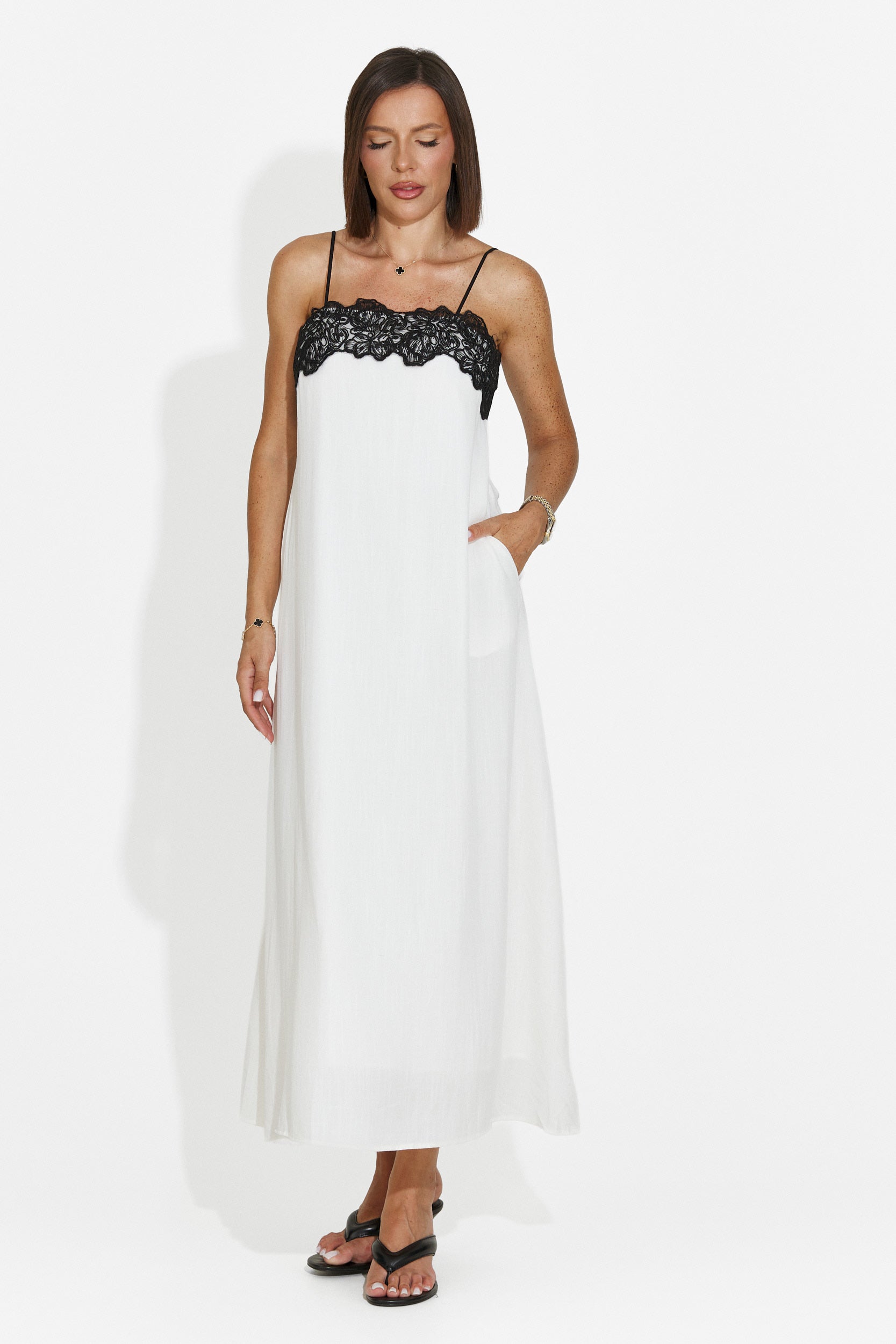 Vestito donna corto crema Lenisa Bogas