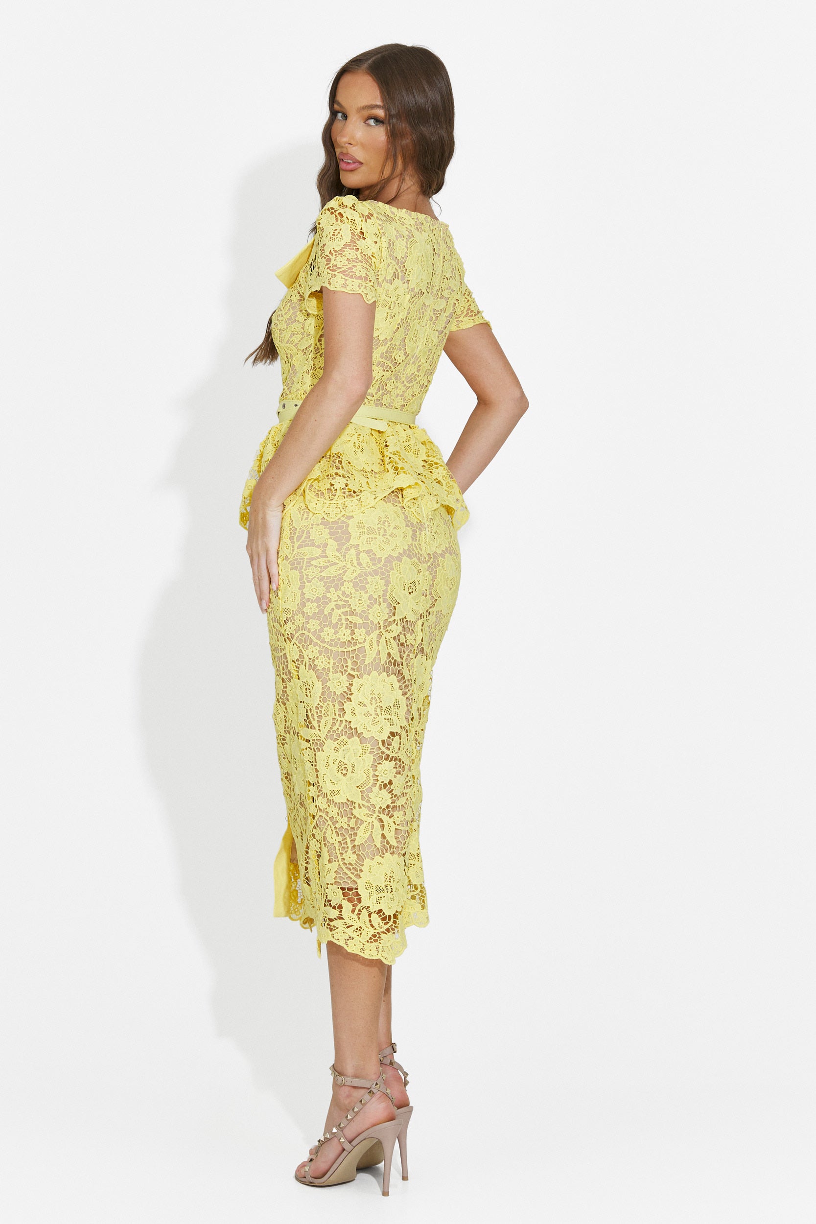 Vestito donna corto giallo Akaria Bogas